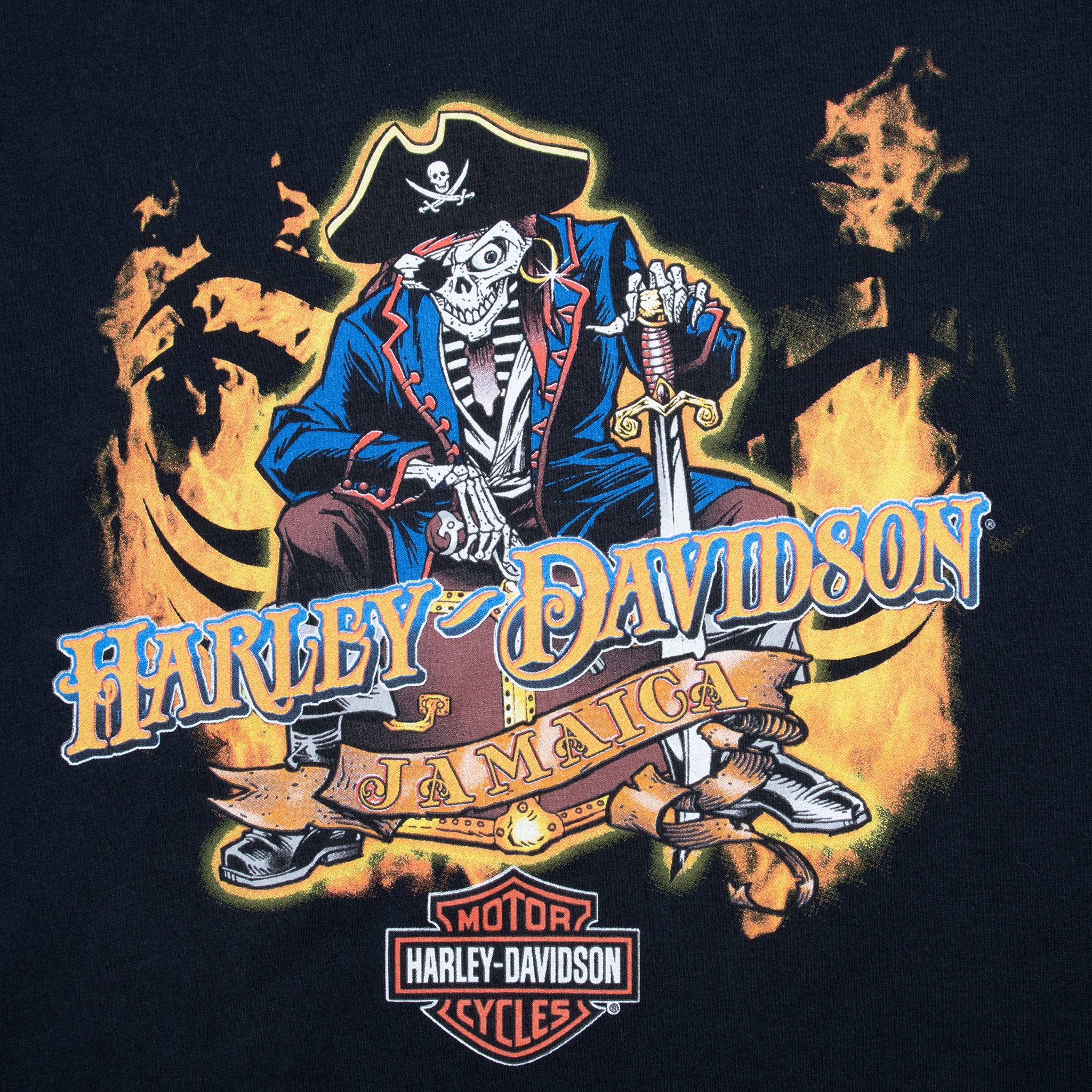 Vintage Harley Davidson Jamaica 2000S Tee Shirt Size Medium
