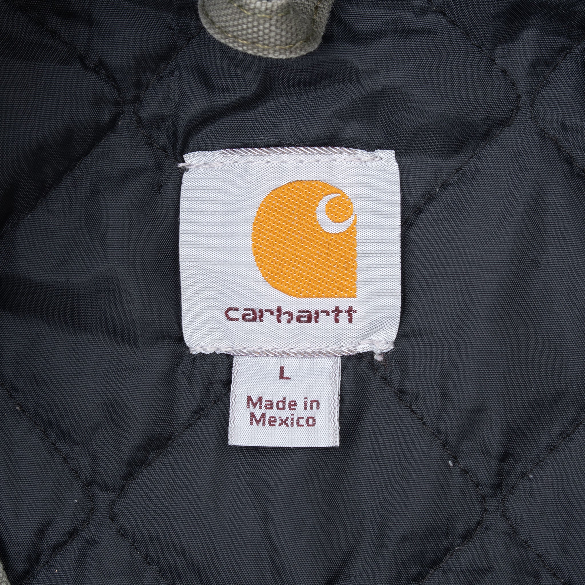 VINTAGE CARHARTT GREEN HOODED ACTIVE JACKET 2012 J280MOS SIZE LARGE