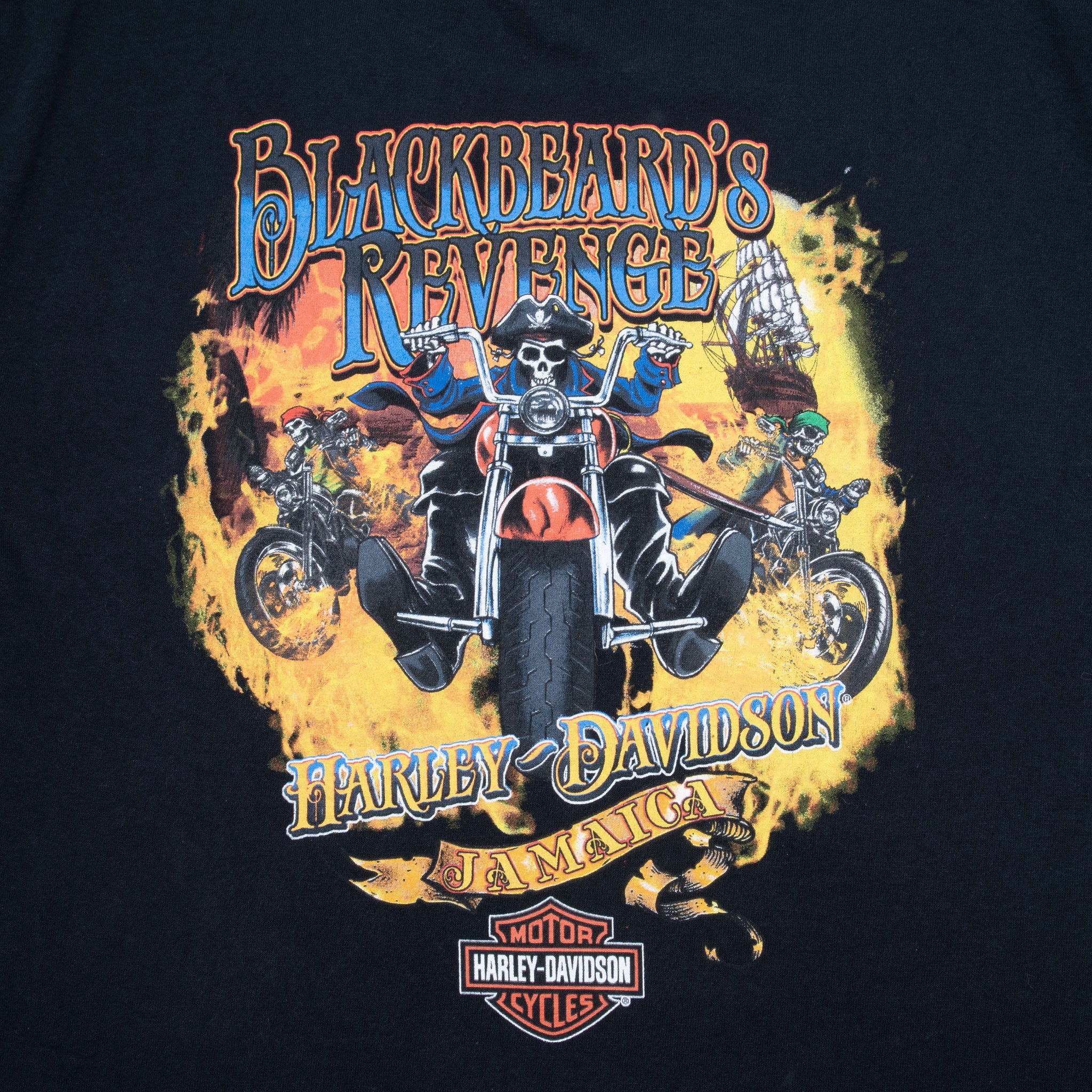 Vintage Harley Davidson Jamaica 2000S Tee Shirt Size Medium