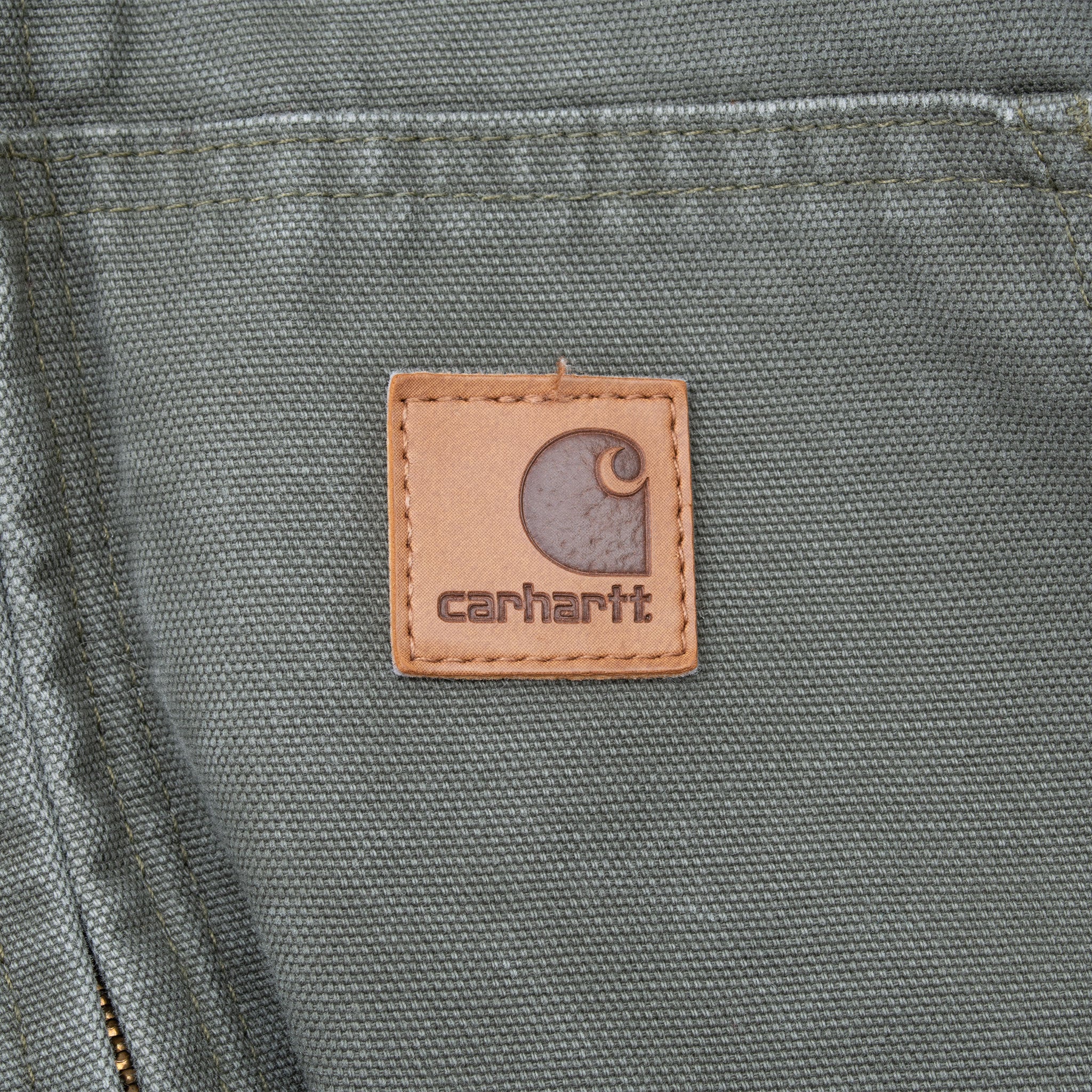 VINTAGE CARHARTT GREEN HOODED ACTIVE JACKET 2012 J280MOS SIZE LARGE