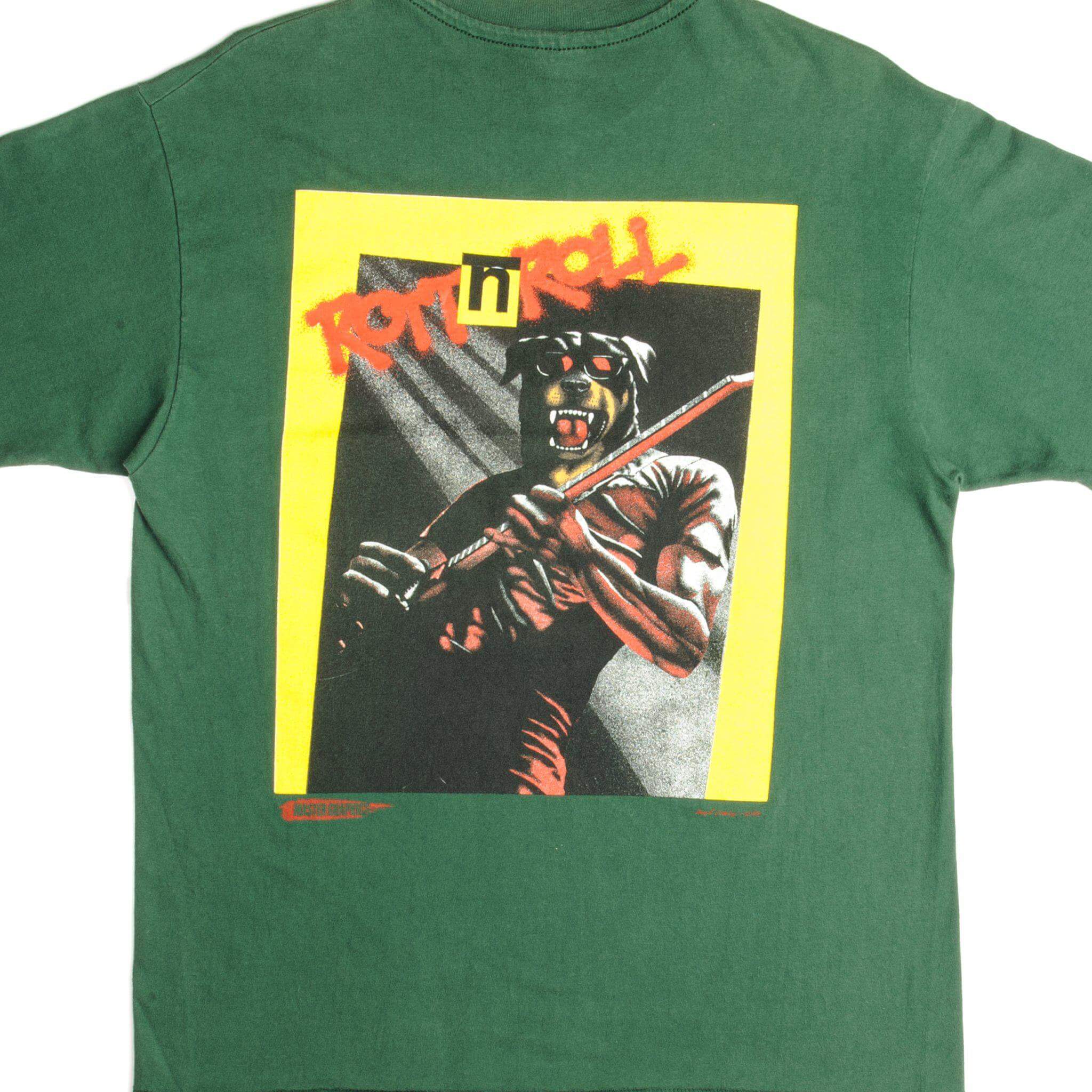 VINTAGE MASTER GRAPHICS HOT ROTZ TEE SHIRT 1990s SIZE MEDIUM MADE IN USA
