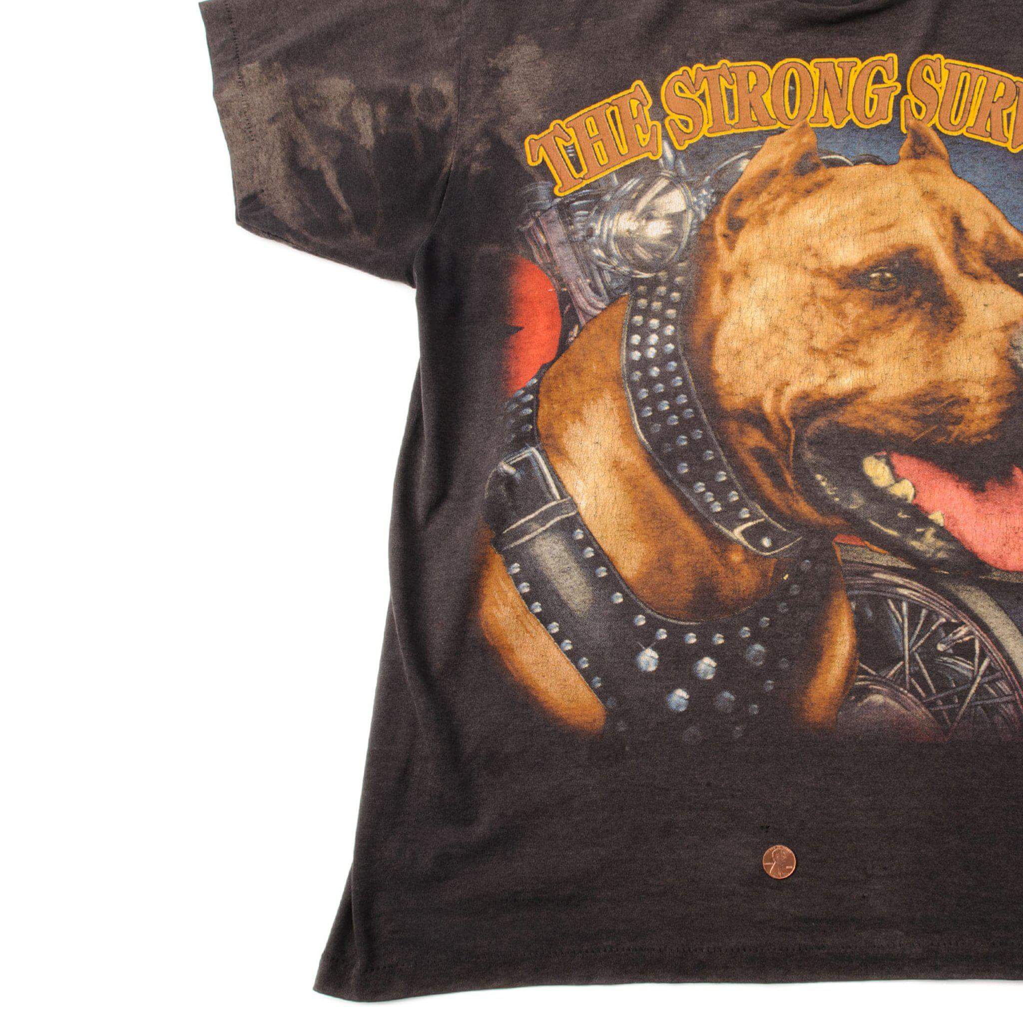 VINTAGE 3D EMBLEM AMERICAN BIKER TEE SHIRT 1993 SIZE XL MADE IN USA