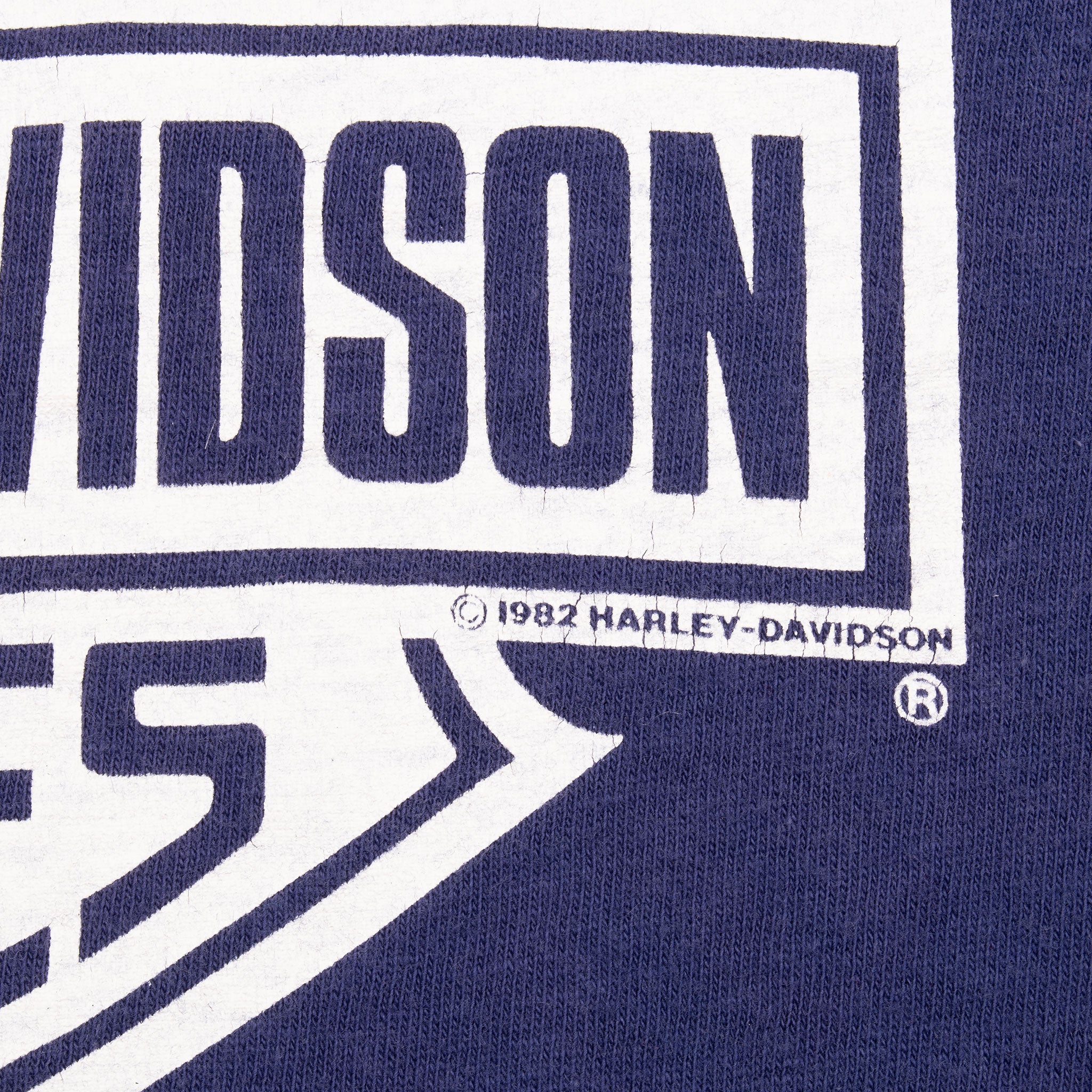 Vintage Harley Davidson Mount Rushmore San Diego Tee Shirt 1982 Size Large Made In Usa With Single Stitch Sleeves.