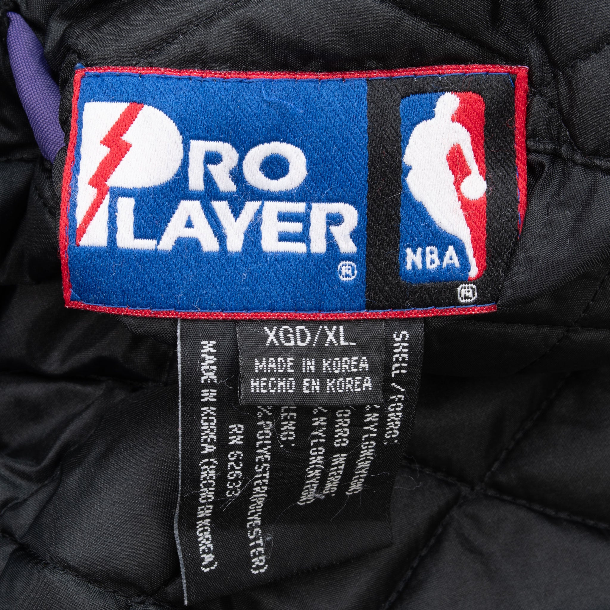 VINTAGE NBA SACRAMENTO KINGS REVERSIBLE HEAVY PRO PLAYER JACKET 1990S XL