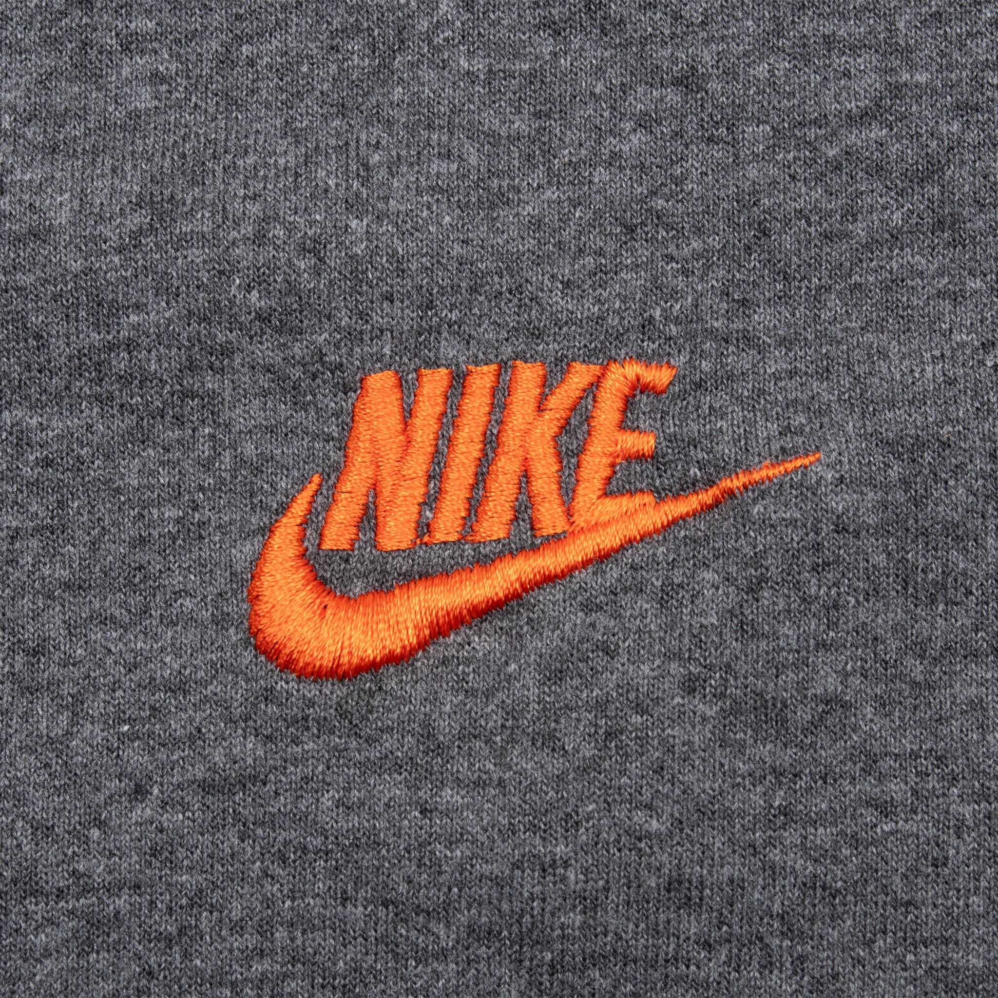 Vintage Nike Classic Swoosh Grey Orange Ringer Tee Shirt 2000S Size XL