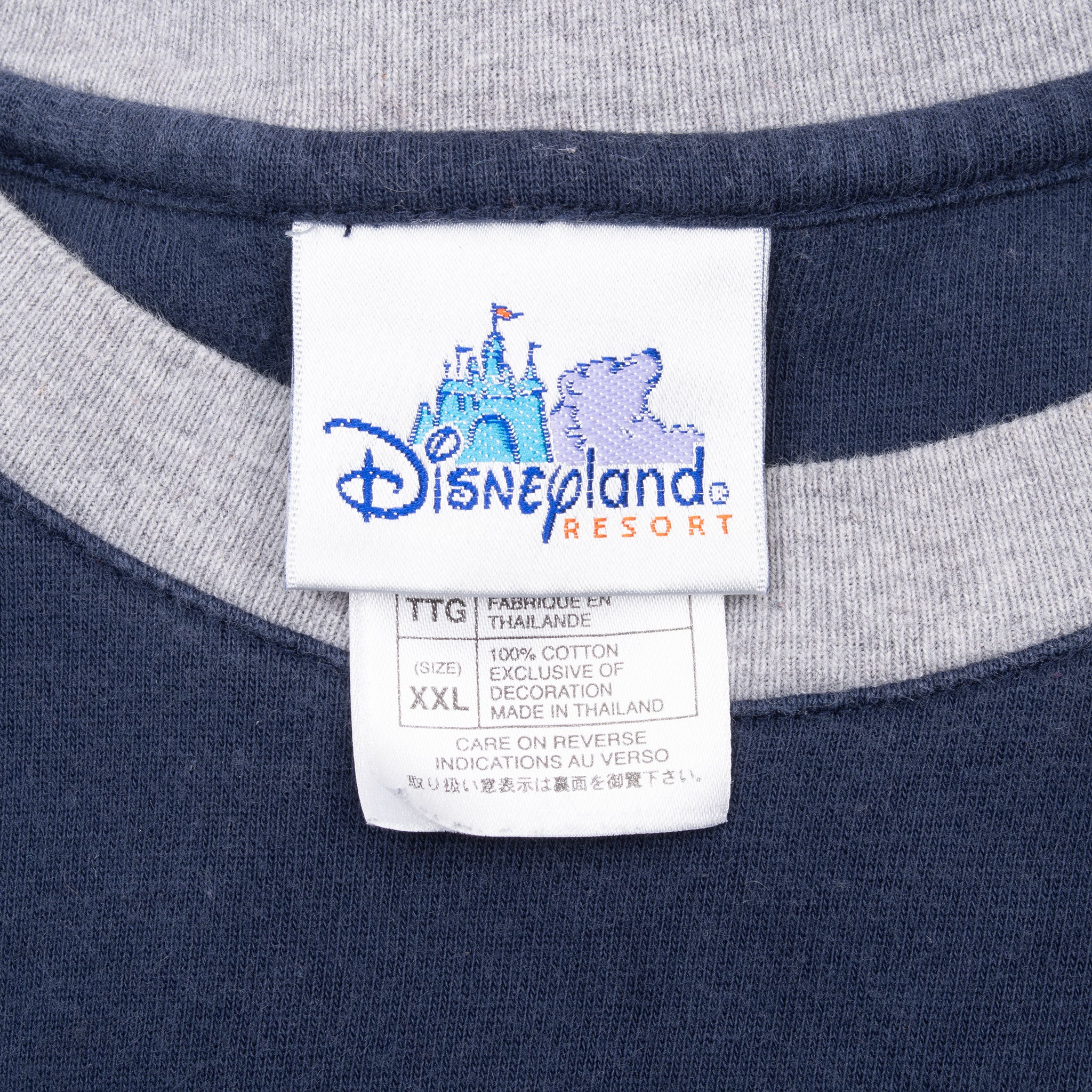 Vintage Disneyland Mickey Mouse Embroidered 1990S Tee Shirt Size 2XL