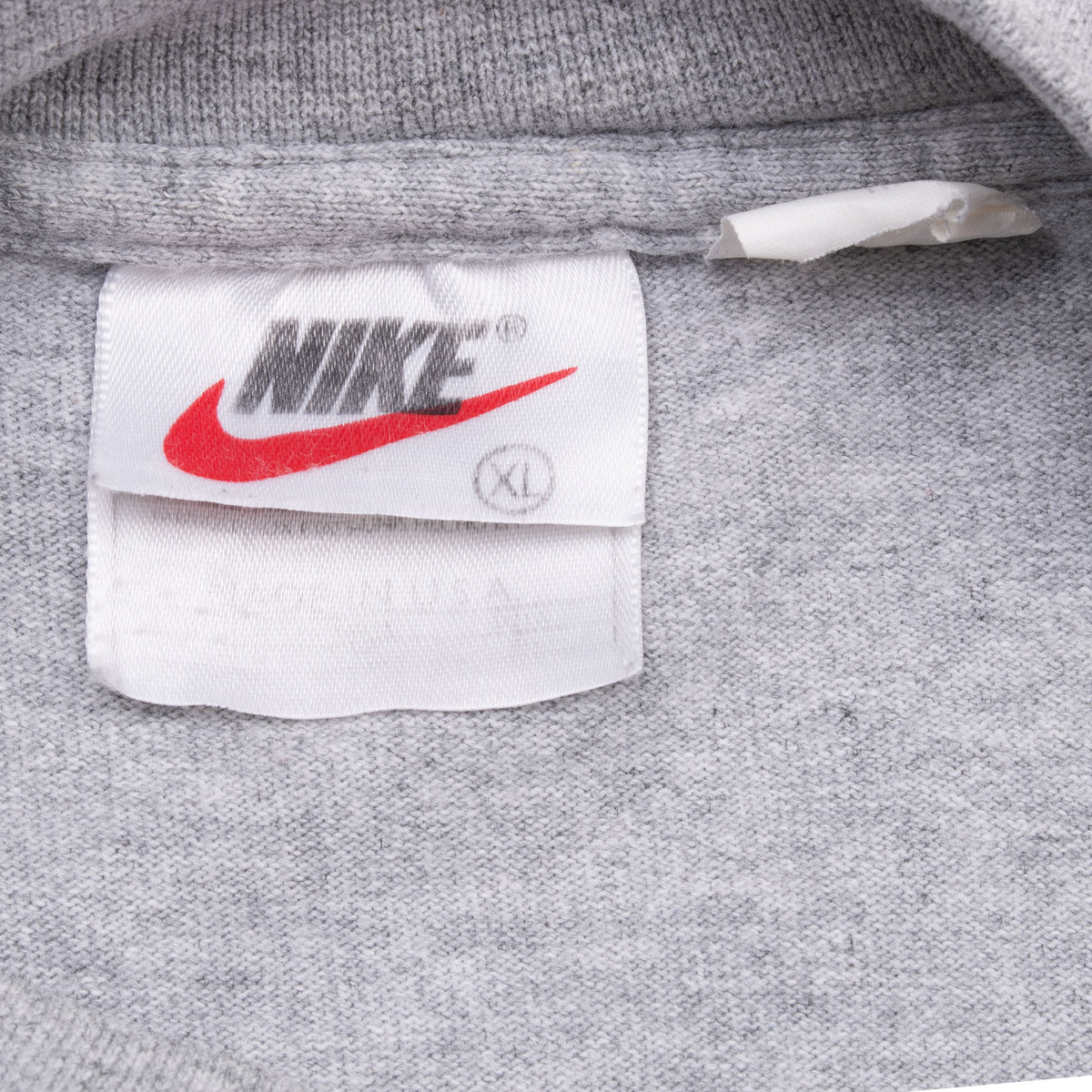 Vintage Nike Long Sleeve Turtle Neck Grey Tee Shirt 1990S Size XL Made in USA