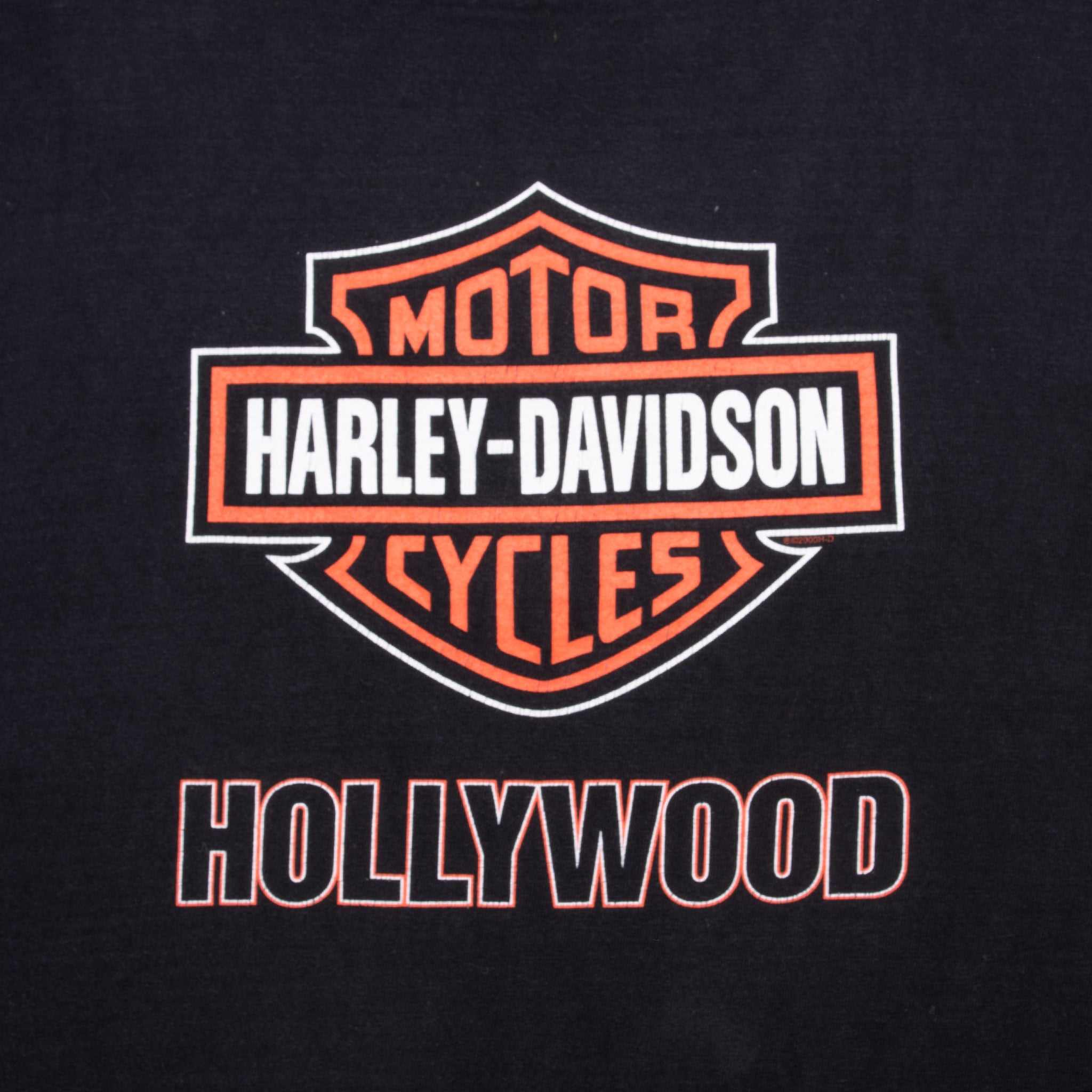 Vintage Harley Davidson Hollywood Tee Shirt 2000 Size XL Made In Usa