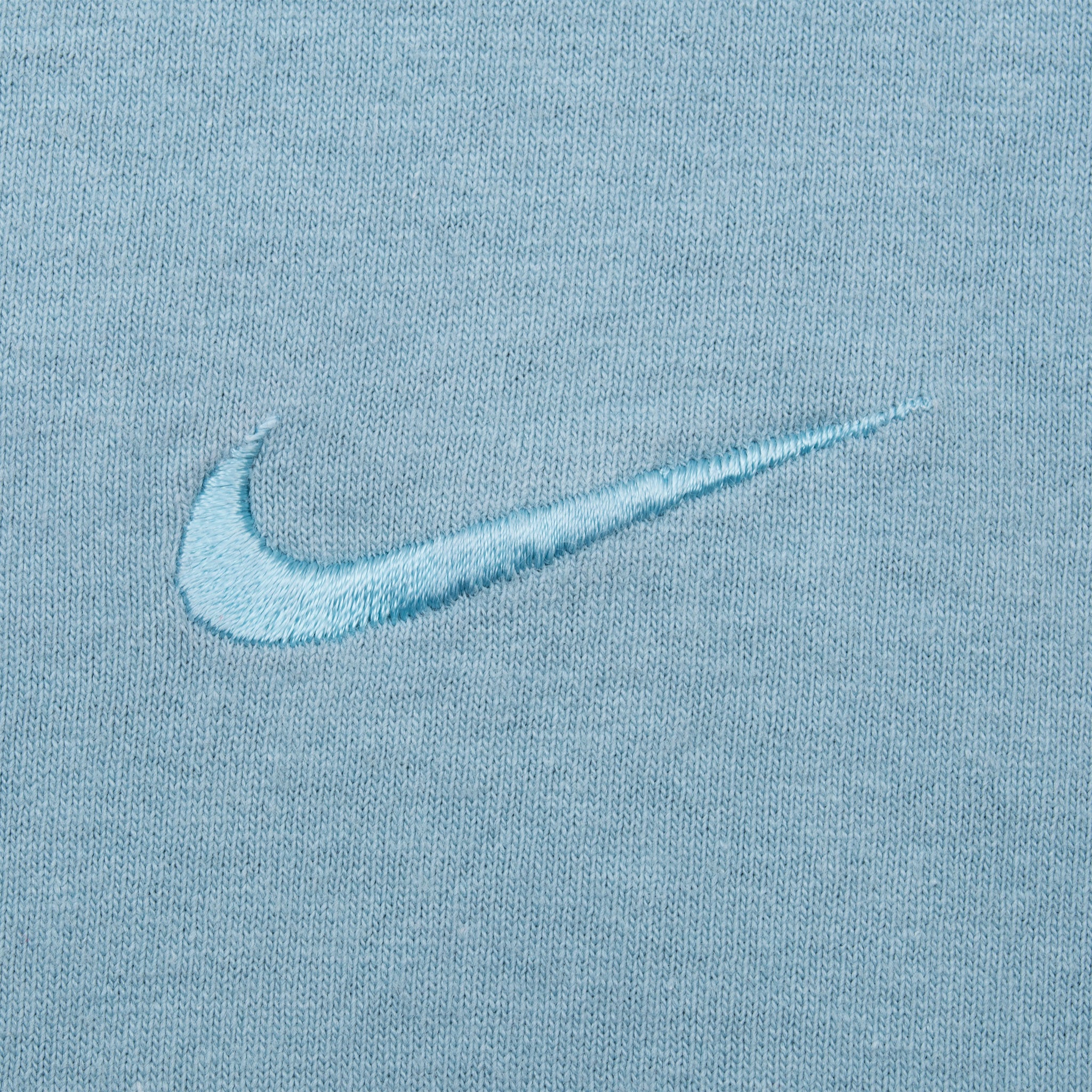 Vintage Nike Classic Swoosh Pastel Blue Tee Shirt 1990S Size XL Made In Usa
