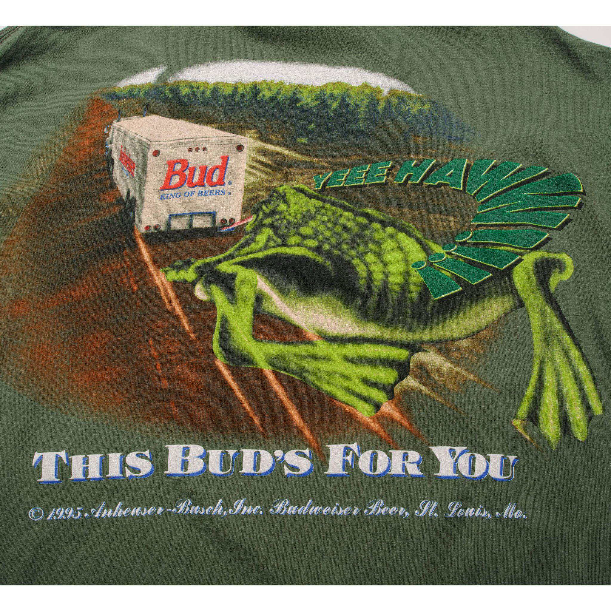 VINTAGE BUDWEISER TEE SHIRT 1995 SIZE LARGE MADE IN USA