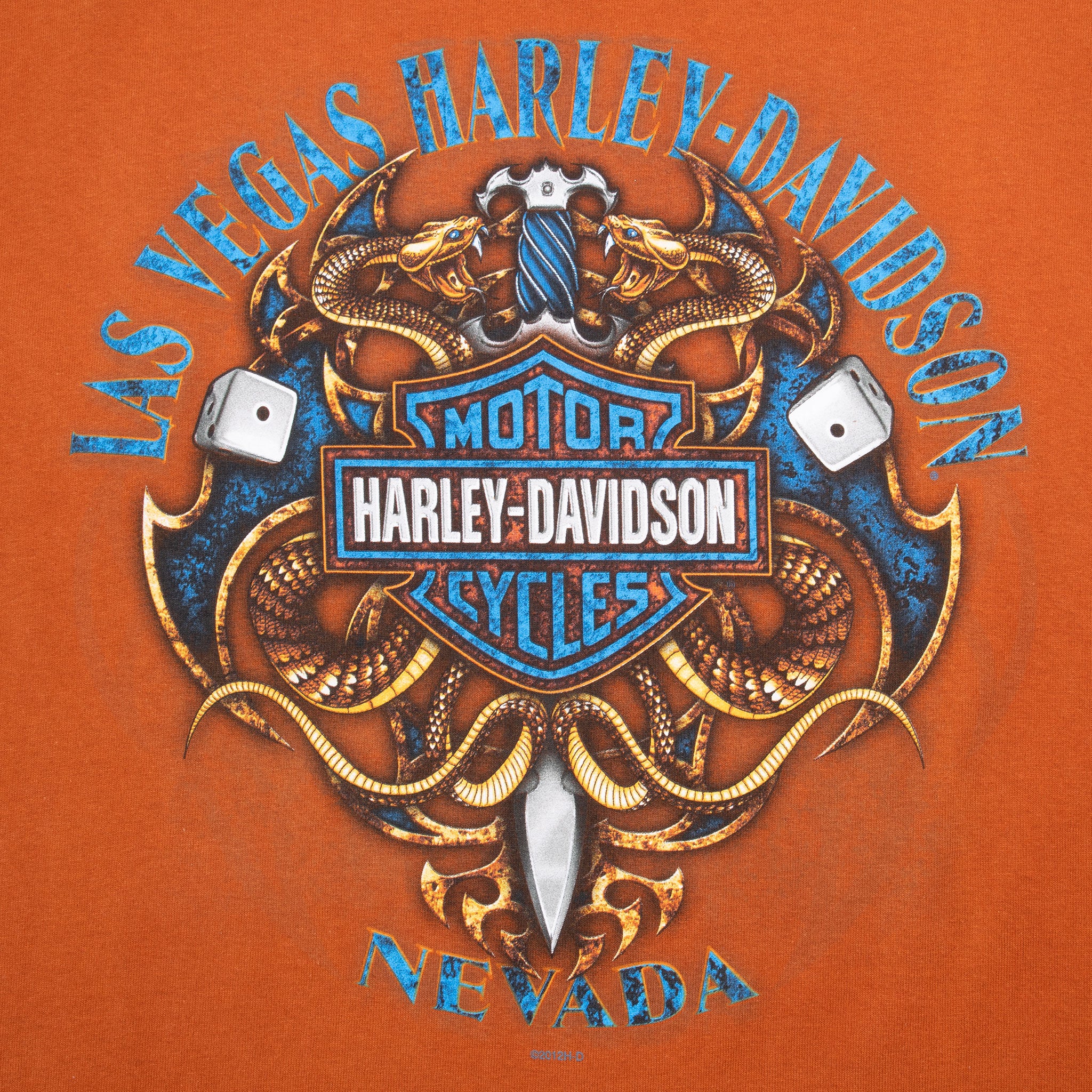 Vintage Harley Davidson Las Vegas Tee Shirt 2012 Size XL