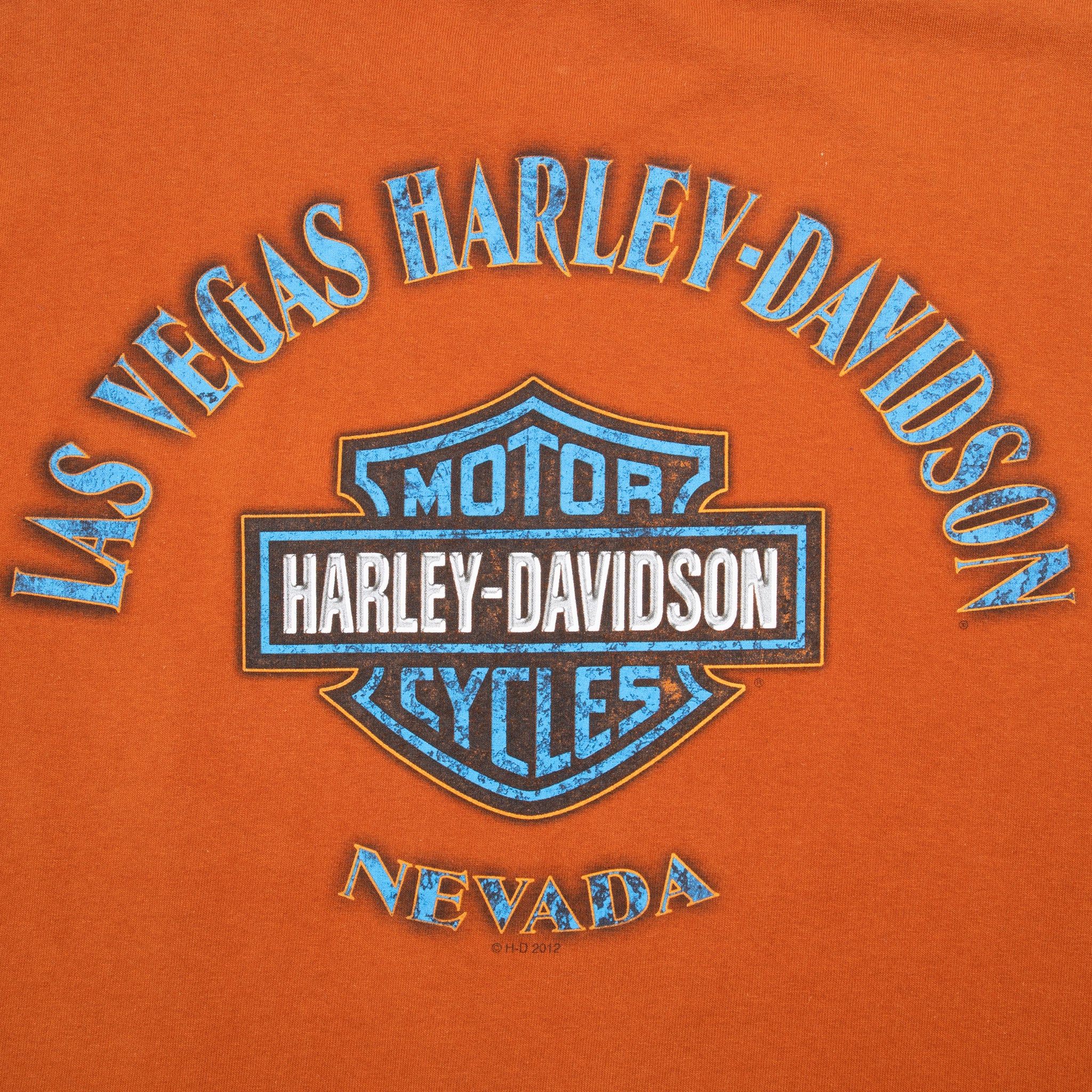 Vintage Harley Davidson Las Vegas Tee Shirt 2012 Size XL
