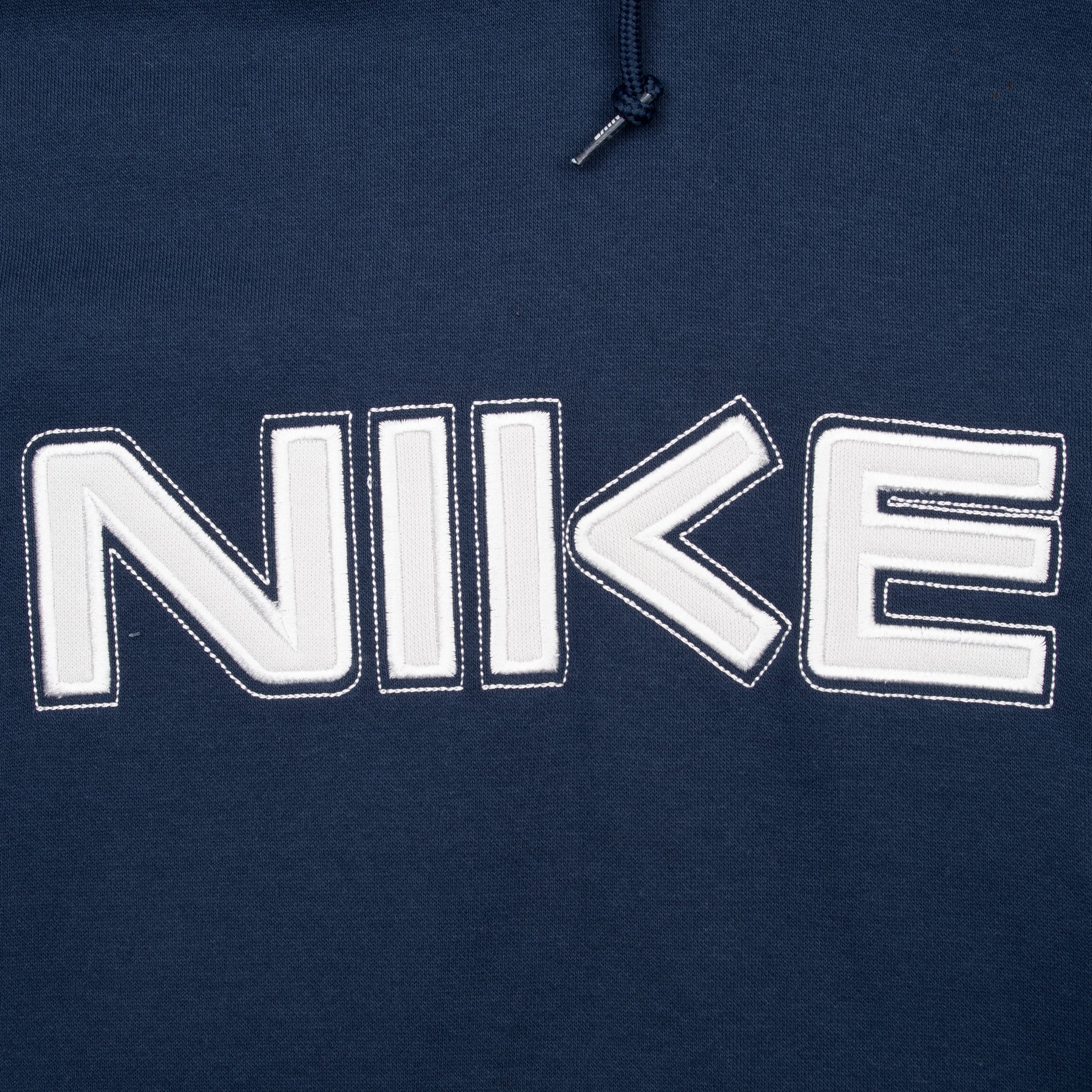 Vintage Nike Spellout Dark Grey Hoodie Sweatshirt 2000S Size 2XL