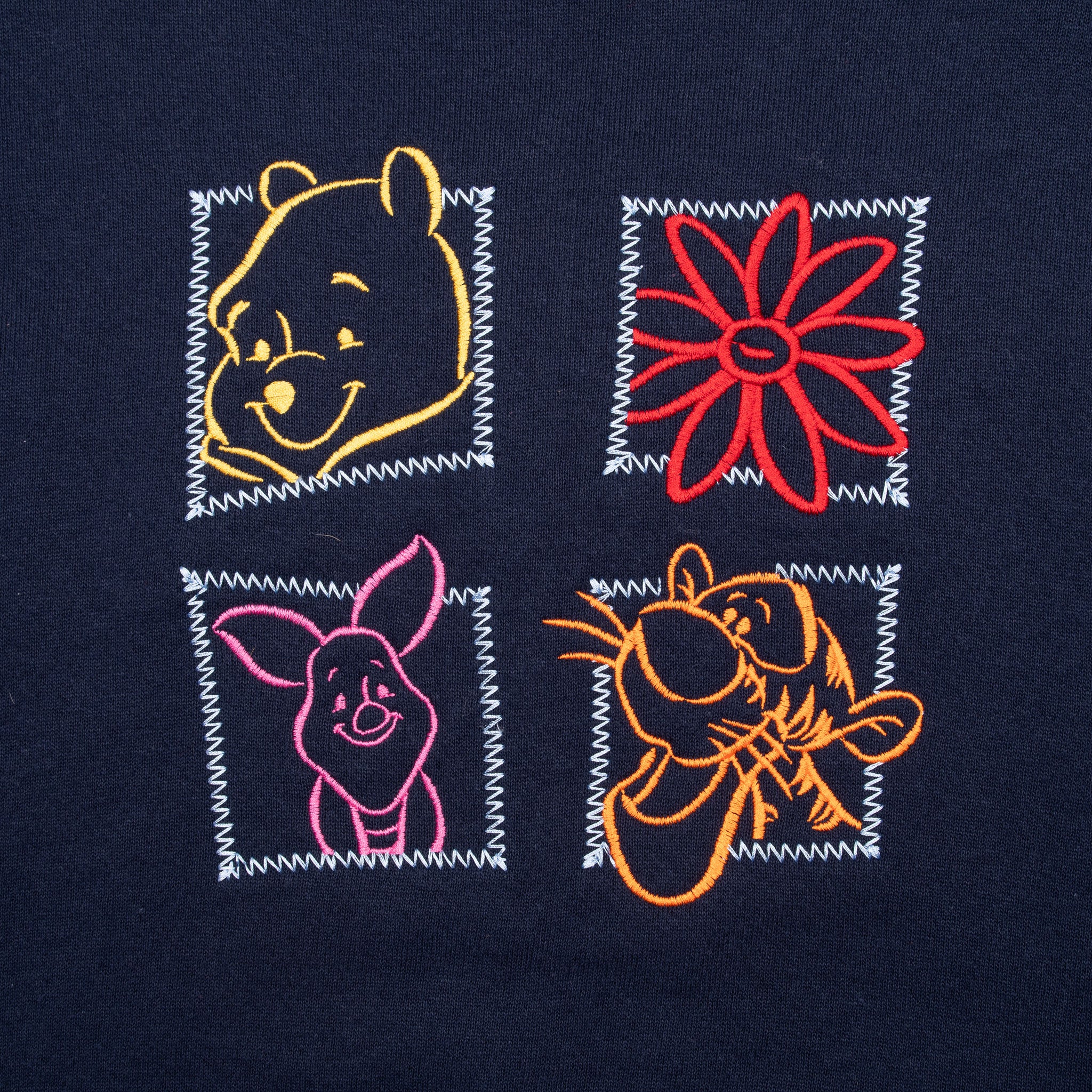 Vintage Disney Winnie The Pooh Embroidered 1990S Sweatshirt Size Large