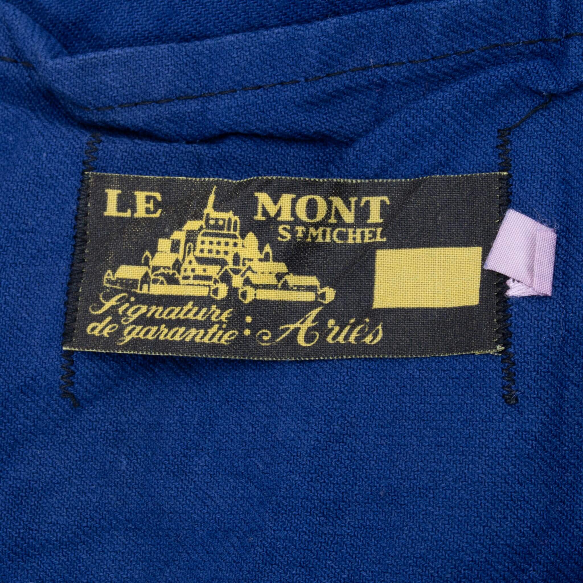 Vintage French Workwear Mont St Michel Moleskin Jacket 1960S Size Medium Made In France
Size 48EU