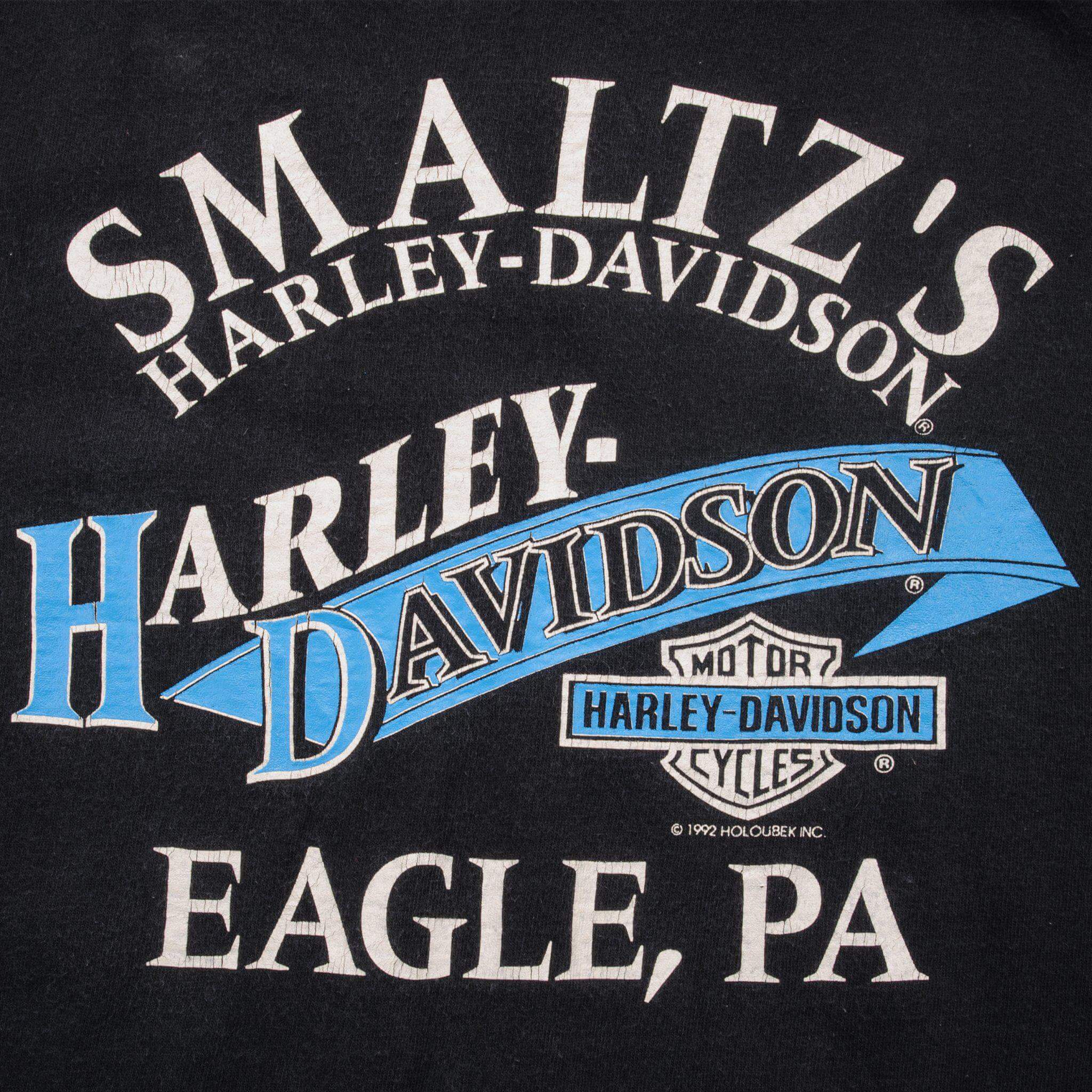 VINTAGE HARLEY DAVIDSON TEE SHIRT 1992 SIZE XL MADE IN USA