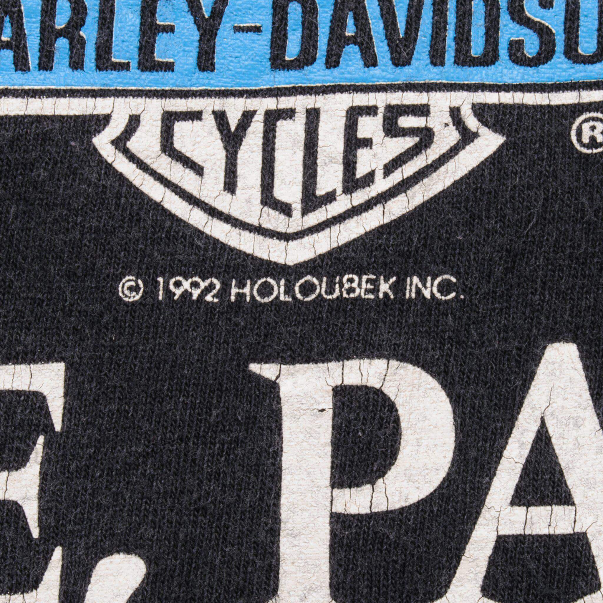 VINTAGE HARLEY DAVIDSON TEE SHIRT 1992 SIZE XL MADE IN USA