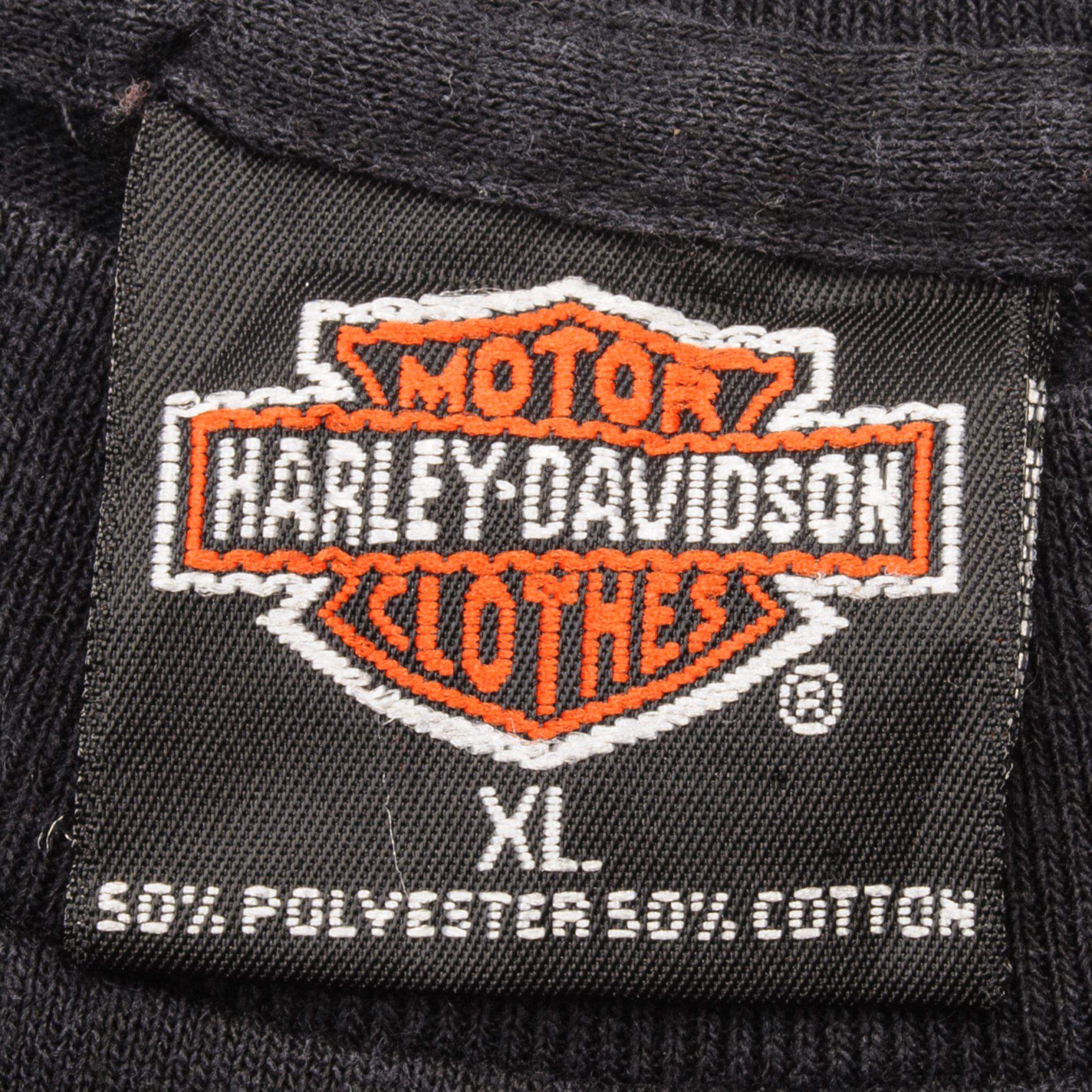 VINTAGE HARLEY DAVIDSON METALLIC TEE SHIRT 1990 SIZE XL MADE IN USA