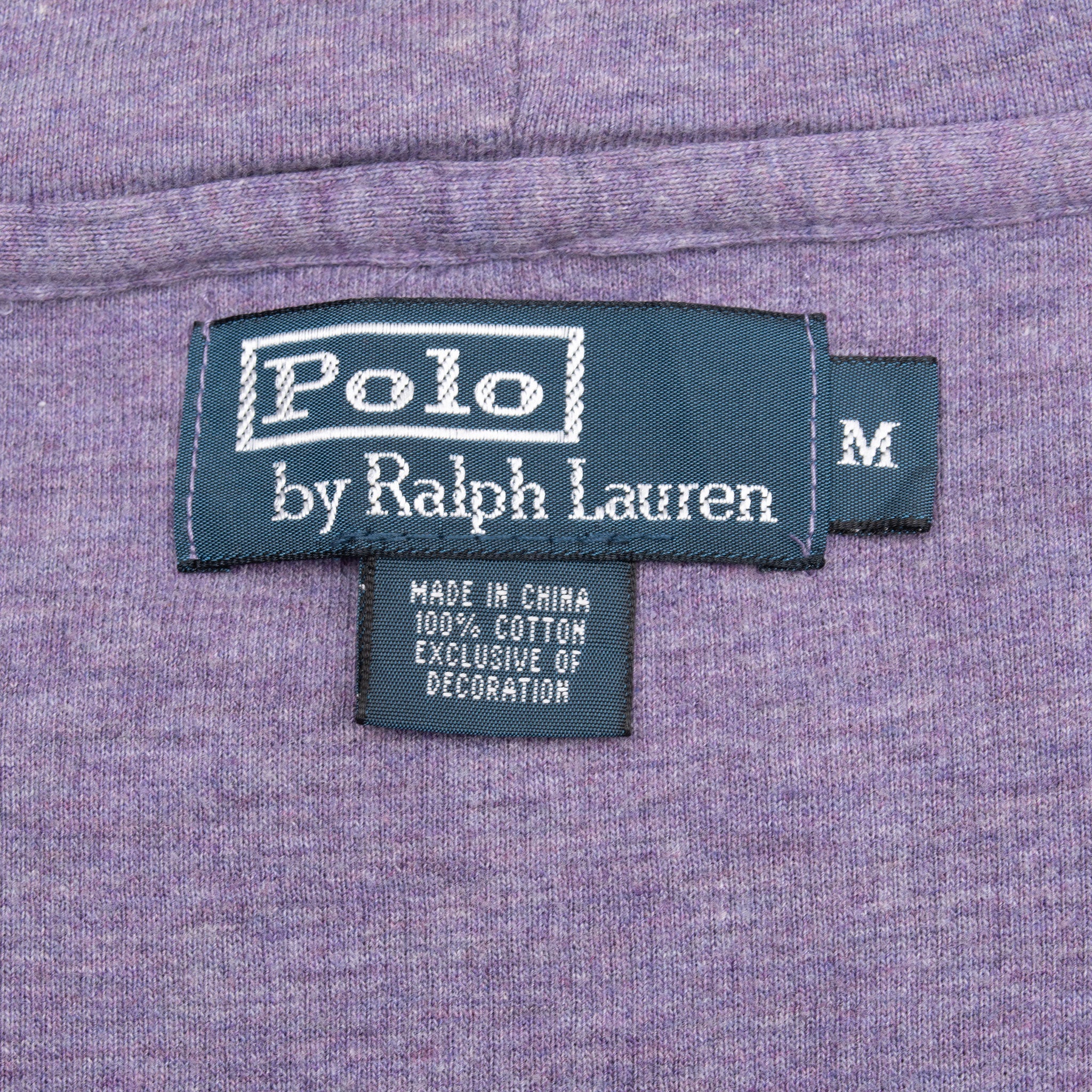 Vintage Ralph Lauren Full Zip Purple Sweater 1990S Size Medium