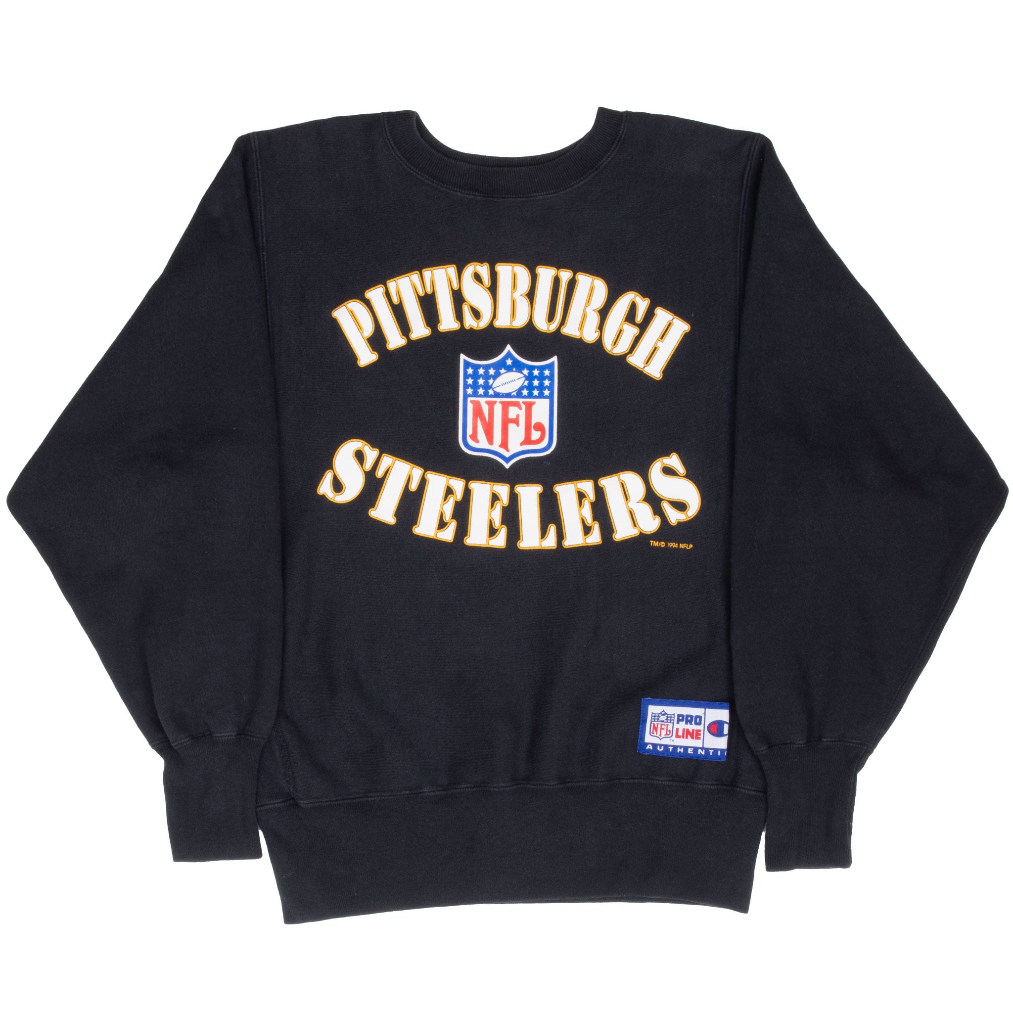 Vintage Nfl Pittsburgh Steelers Champion Reverse Weave Pro Line Sweatshirt 1994 Size Medium Made In USA