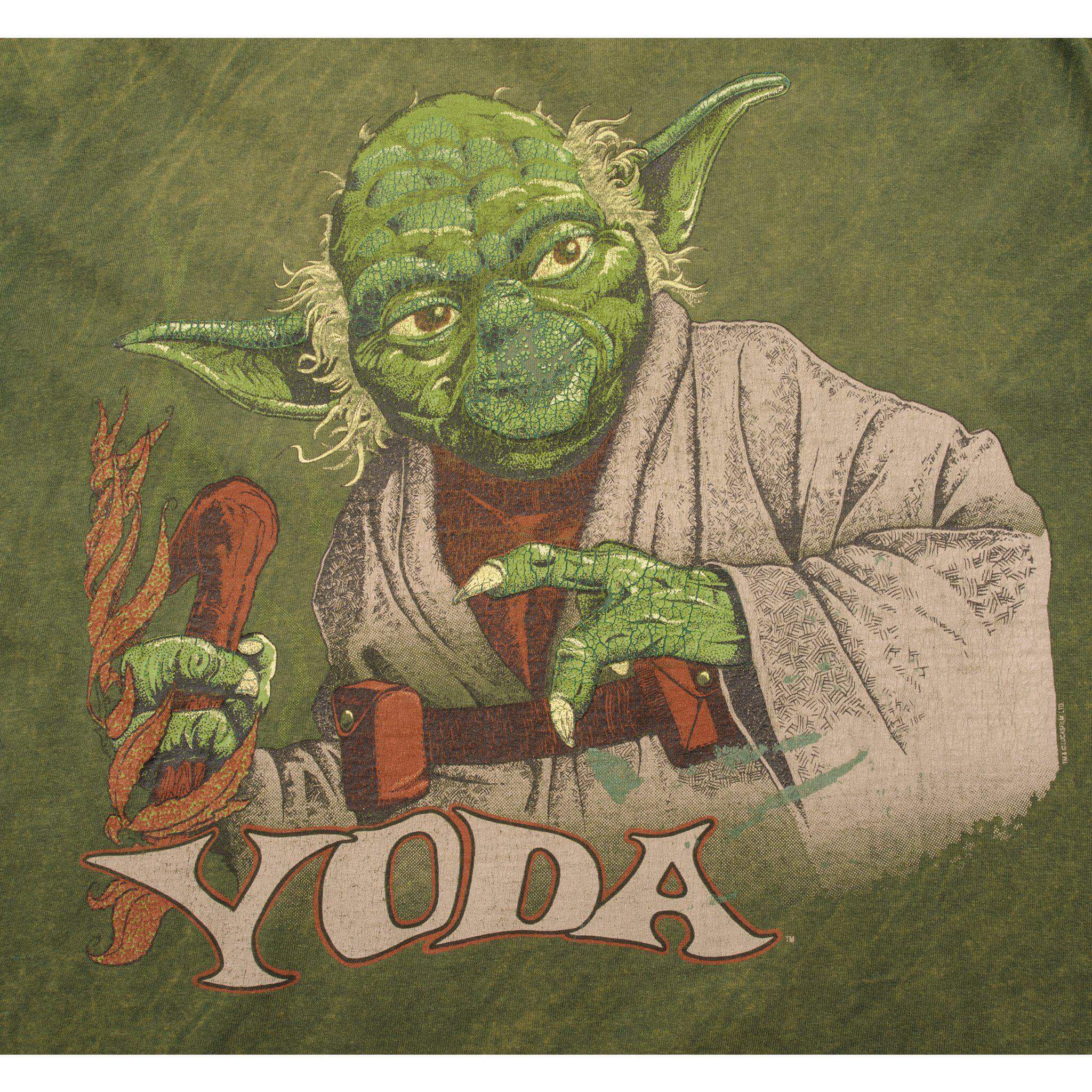 VINTAGE STAR WARS YODA TEE SHIRT SIZE LARGE MADE IN USA