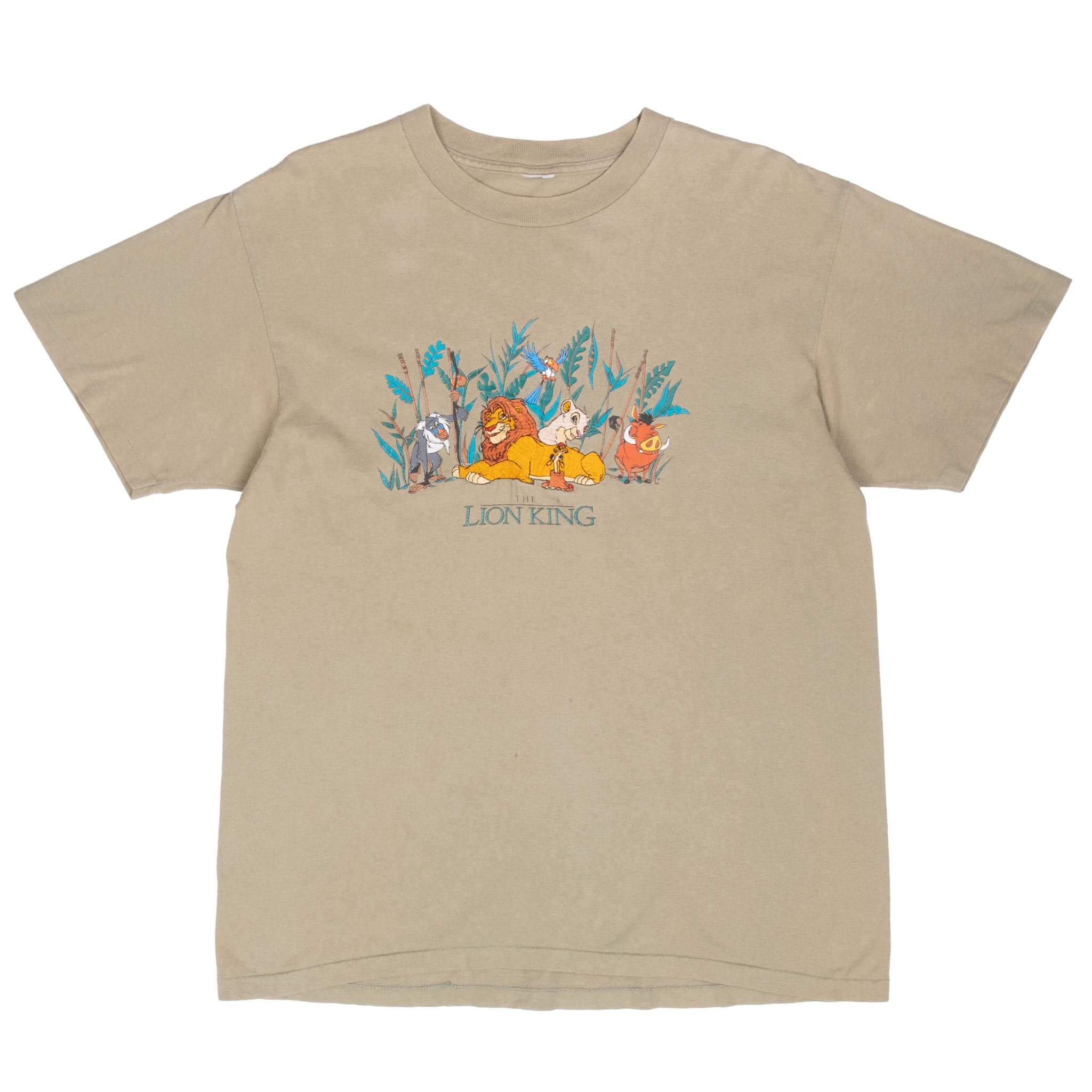 Vintage Disney The Lion King Embroidered Tee Shirt 1990S Size Large