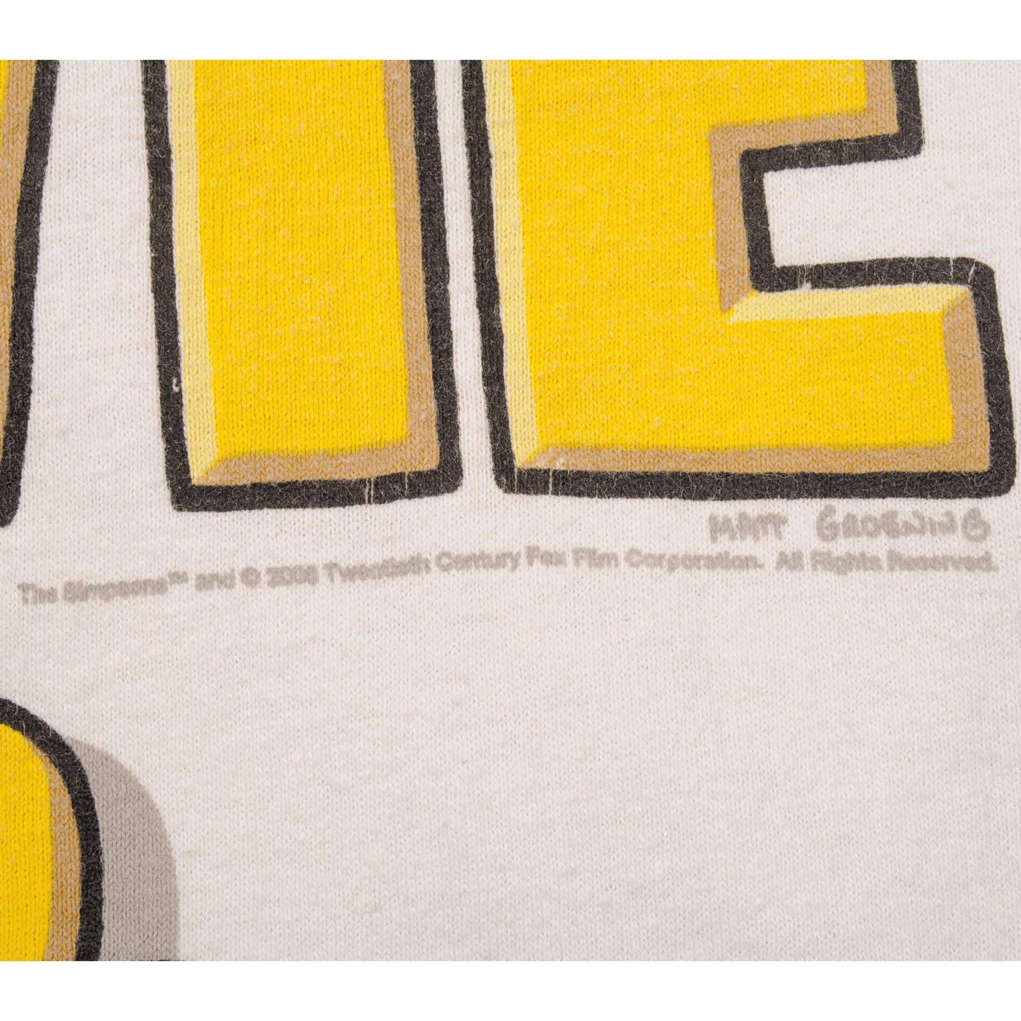 VINTAGE THE SIMPSONS MOVIE TEE SHIRT SIZE 2XL