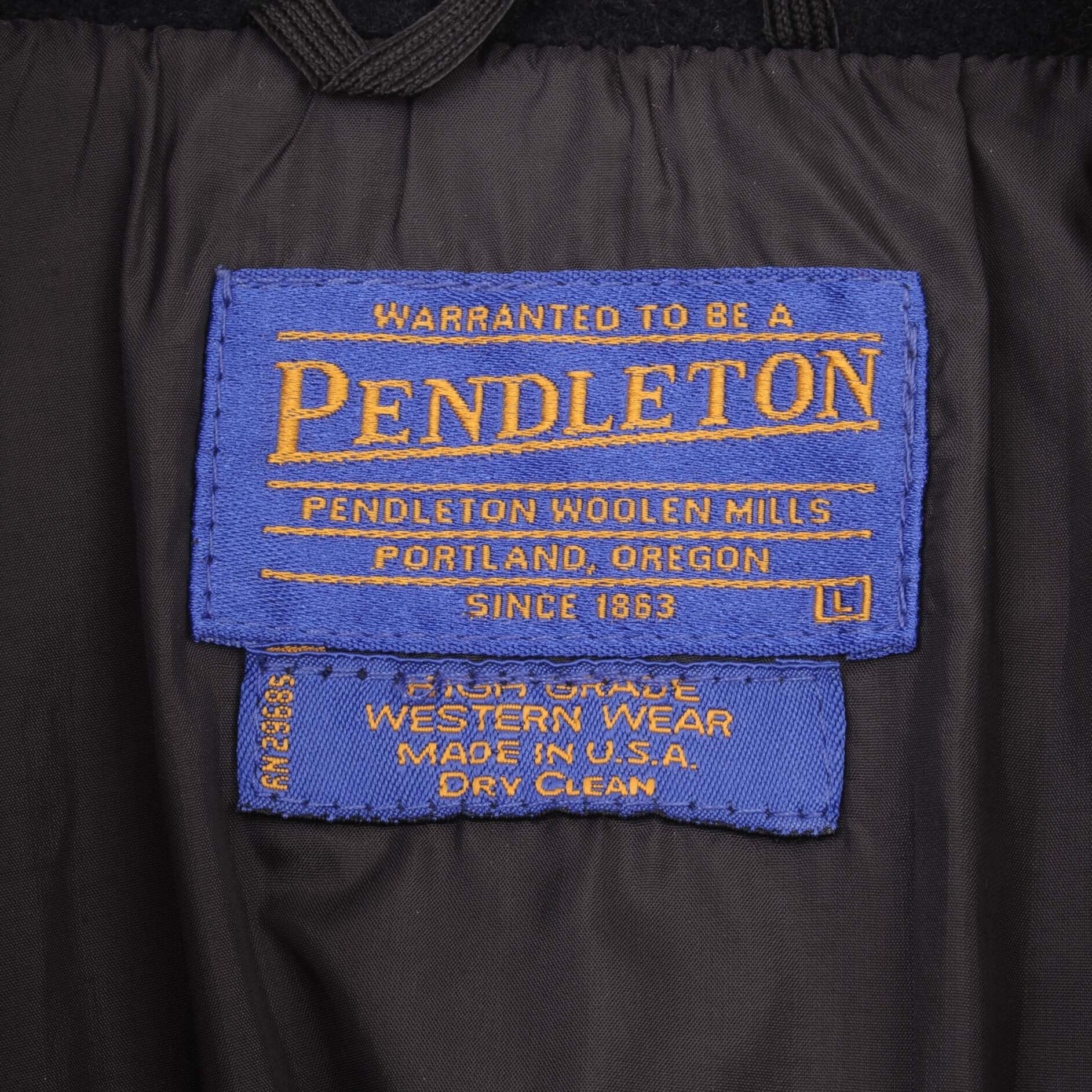 Vintage Pendleton Woolen Mills Jacket 1990s Size Large Made In USA