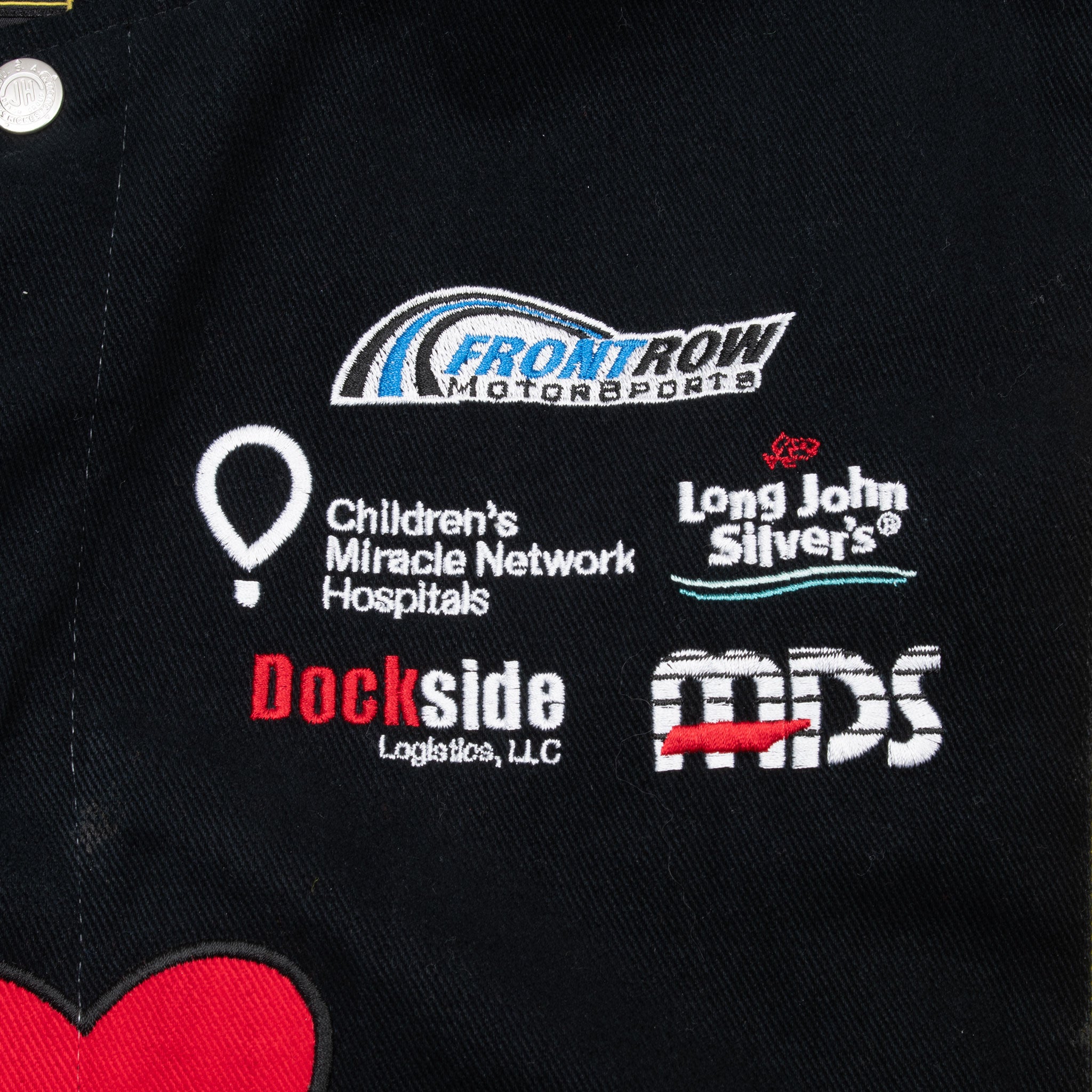 Vintage Nascar David Gilliland Jh Racing Jacket 2000S Size XL