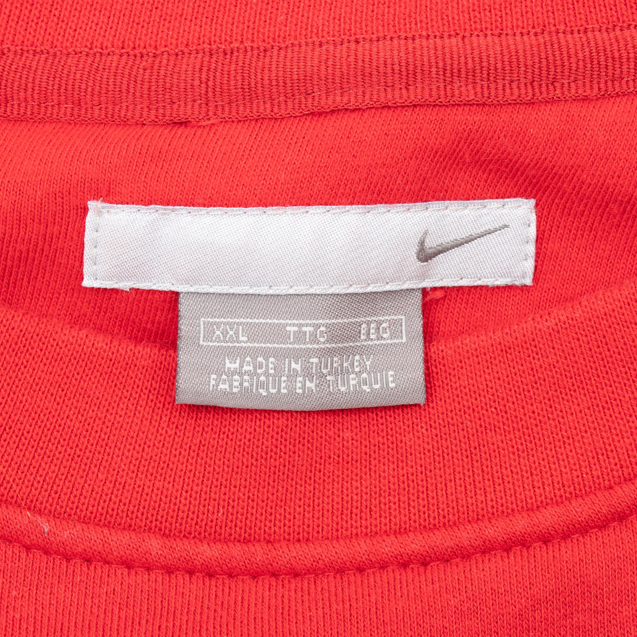 VINTAGE NIKE CLASSIC SWOOSH RED SWEATSHIRT 2000S SIZE 2XL