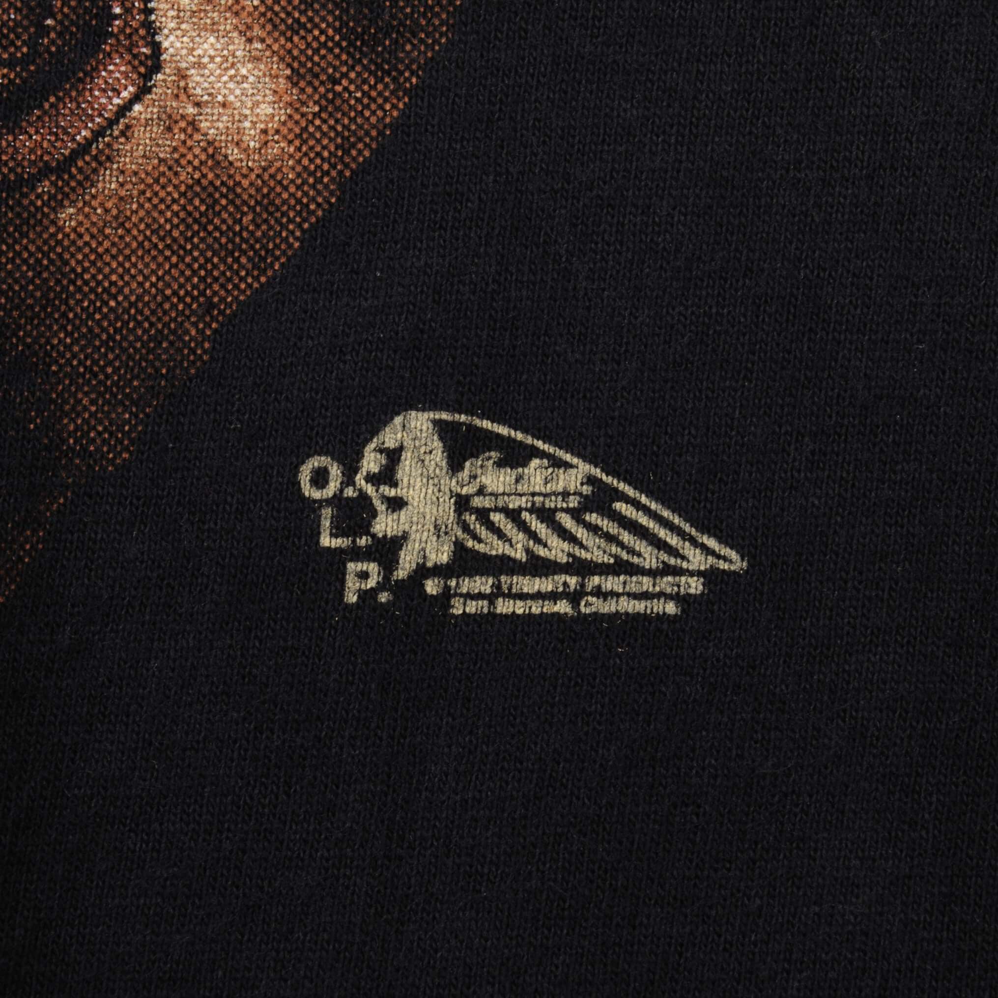 Vintage Indian Motocycle Honolulu Hawaii Tee Shirt 1992 Size XL Made In California USA With Single Stitch Sleeves