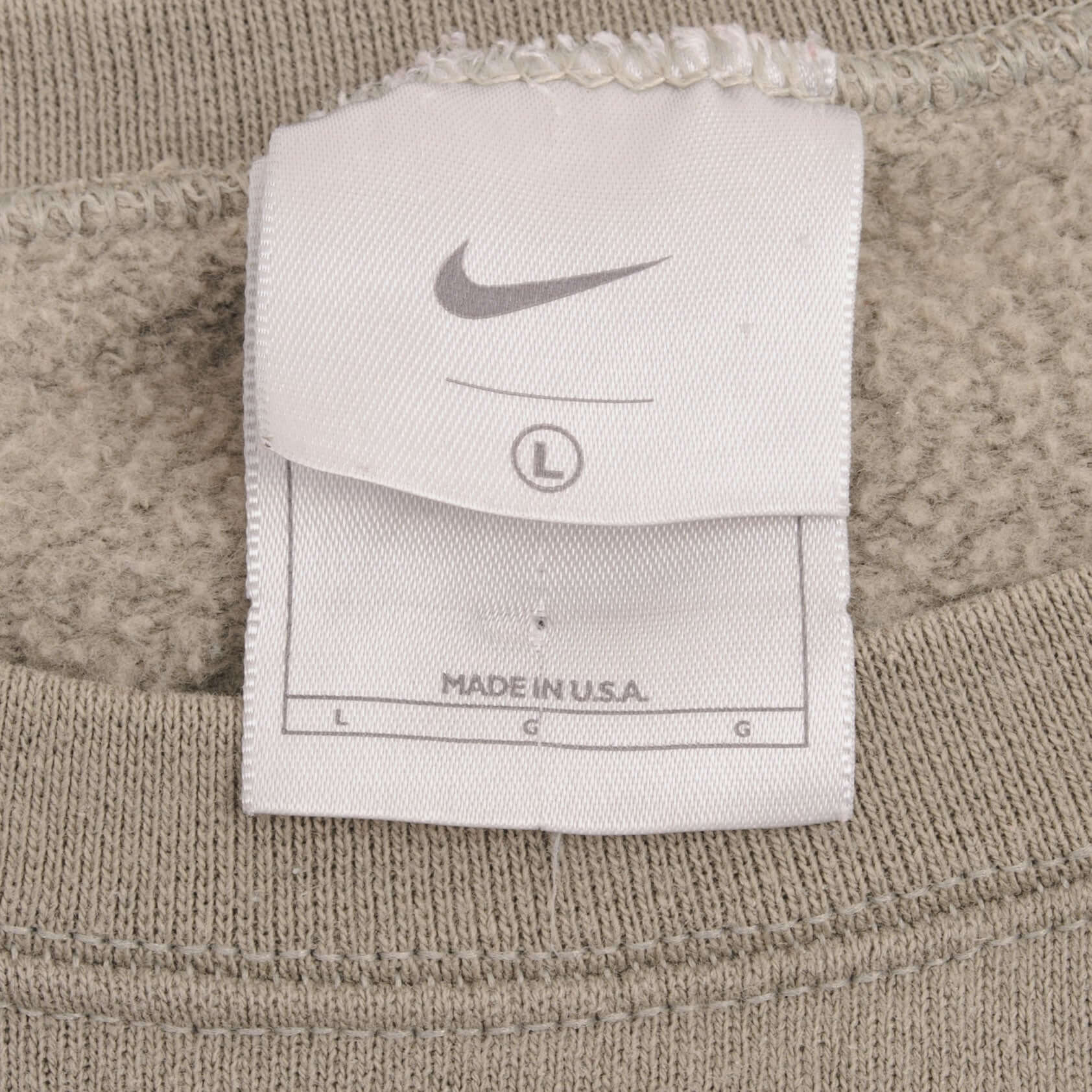 Vintage Nike Classic Swoosh Sage Sweatshirt 2000S Size Large Made In USA