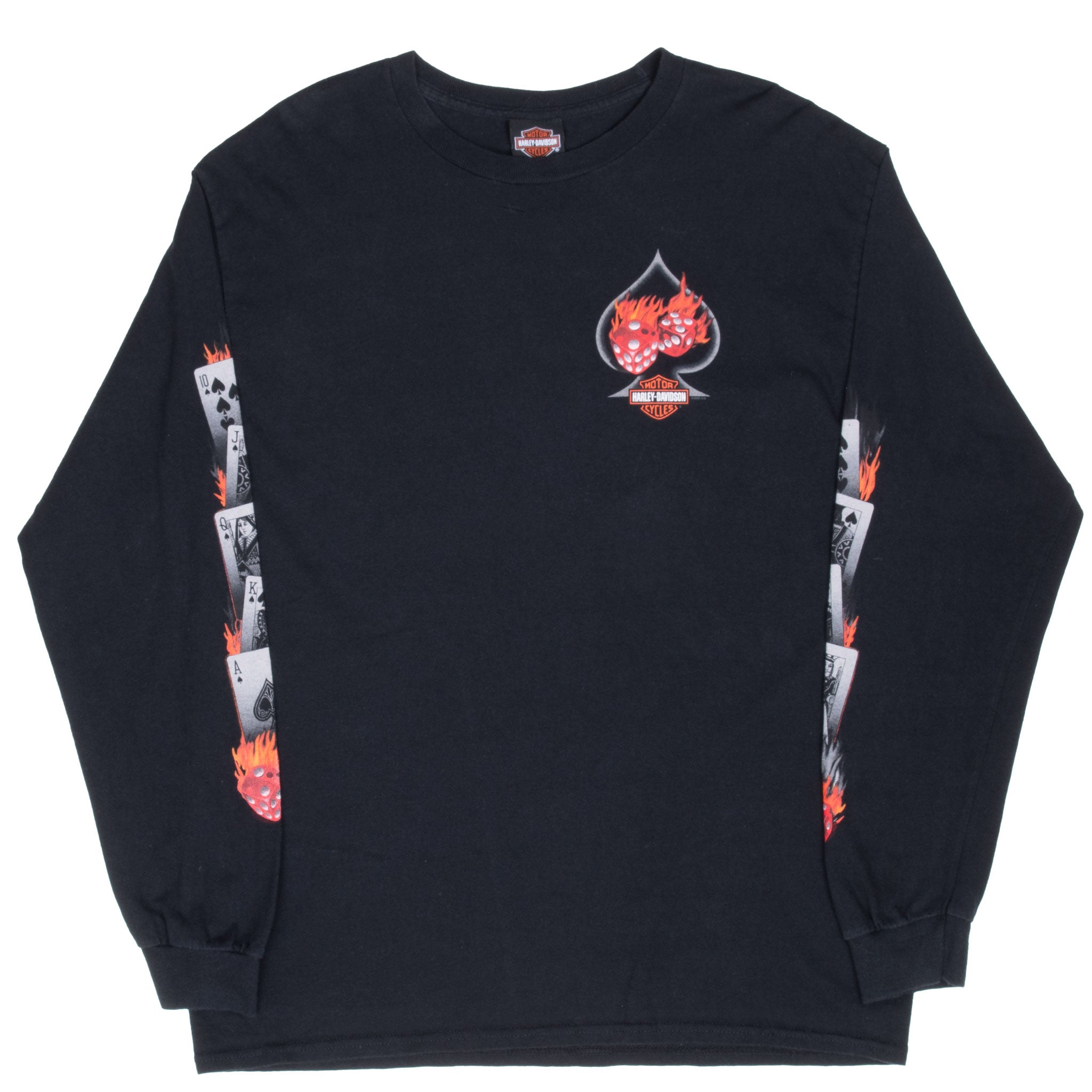 Vintage Harley Davidson Las Vegas Long Sleeve Tee Shirt Size Large
