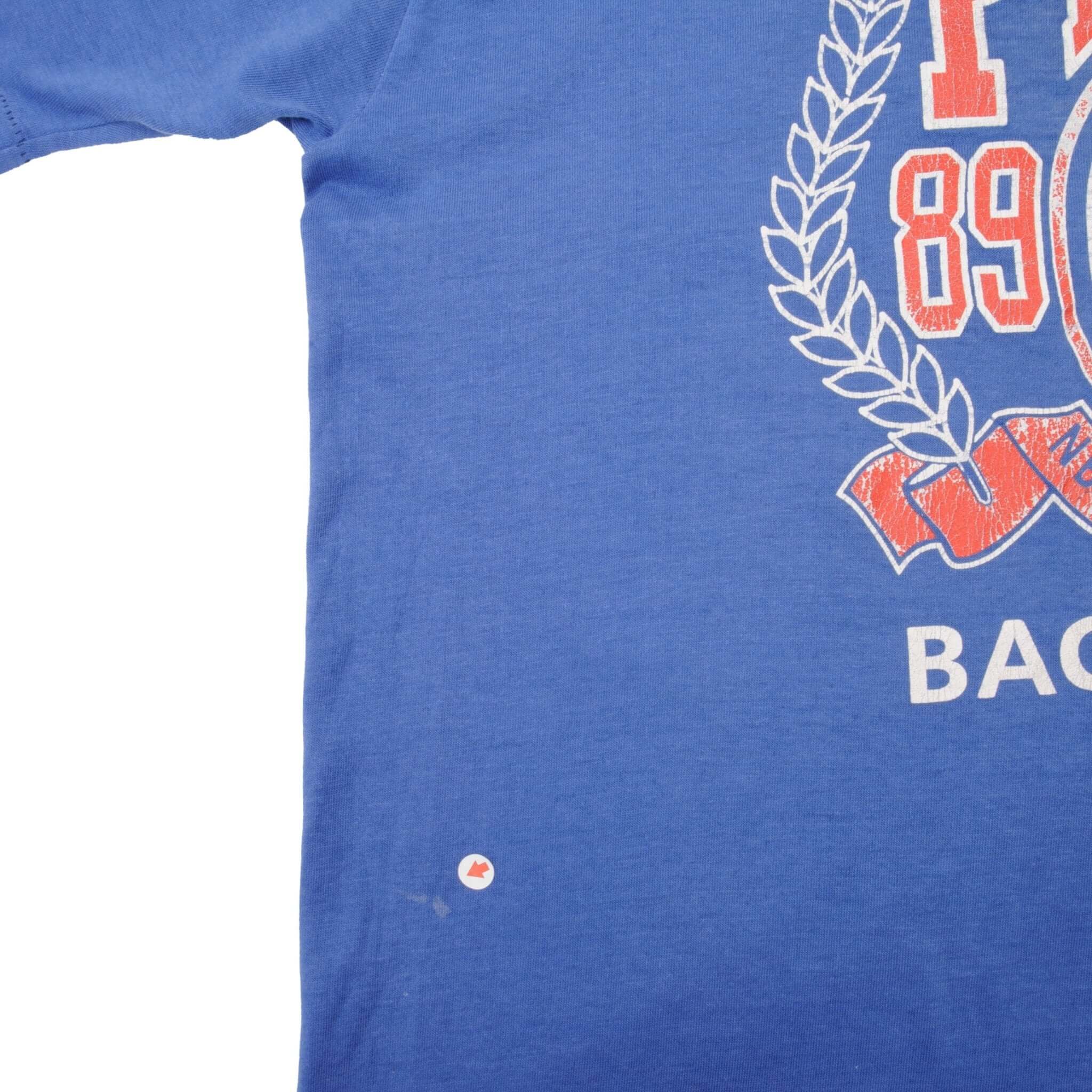 Vintage NBA Detroit Pistons Back to Back NBA World Champions 1989 1990 Tee Shirt Size Large Made In USA With Single Stitch Sleeves