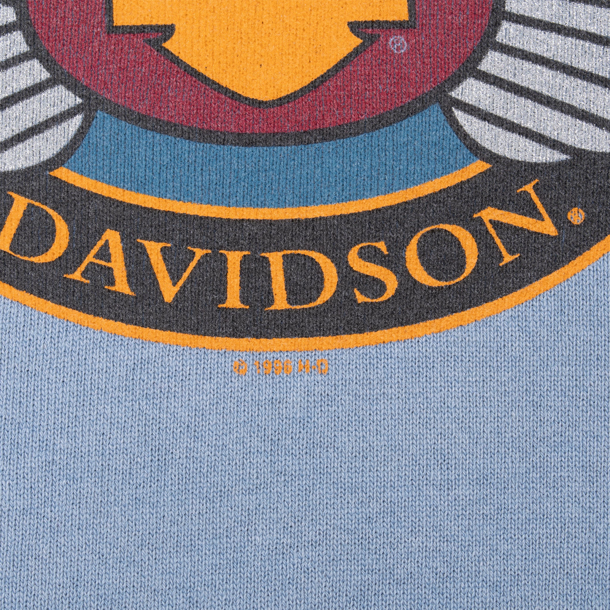 VINTAGE HARLEY DAVIDSON ALBUQUERQUE BLUE CREWNECK SWEATSHIRT 1996 LARGE