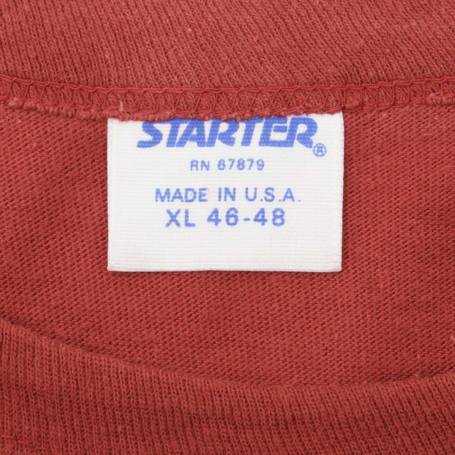 Vintage NFL Washington Redskins Stater Tee Shirt Size Large Made In USA With Single Stitch Sleeves