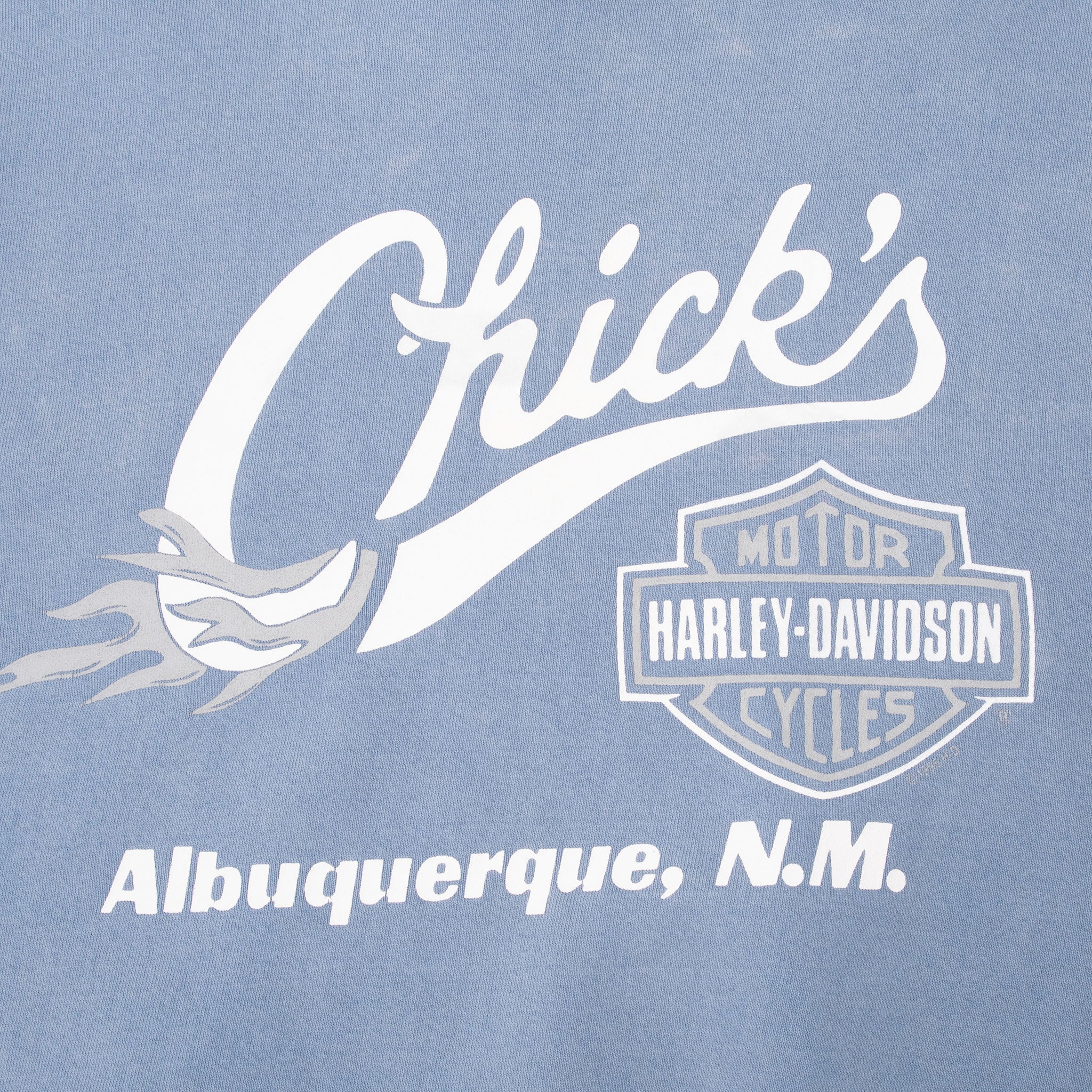 VINTAGE HARLEY DAVIDSON ALBUQUERQUE BLUE CREWNECK SWEATSHIRT 1996 LARGE