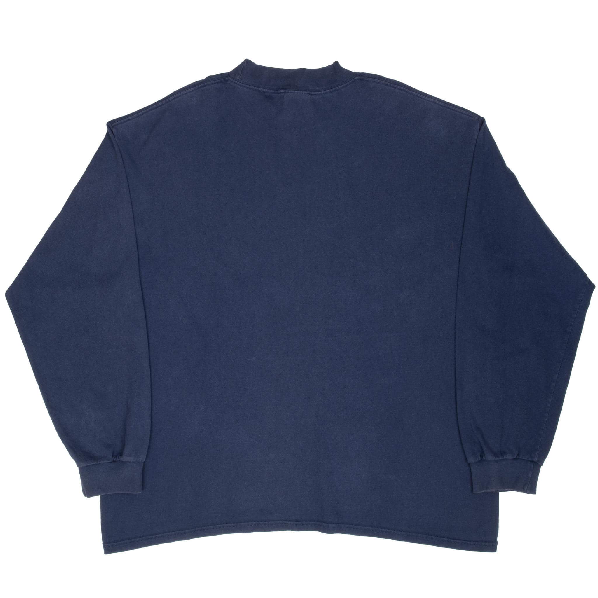 Vintage Nike Navy Blue Long Sleeve Turtle Neck Tee Shirt 2000S Size 2XL