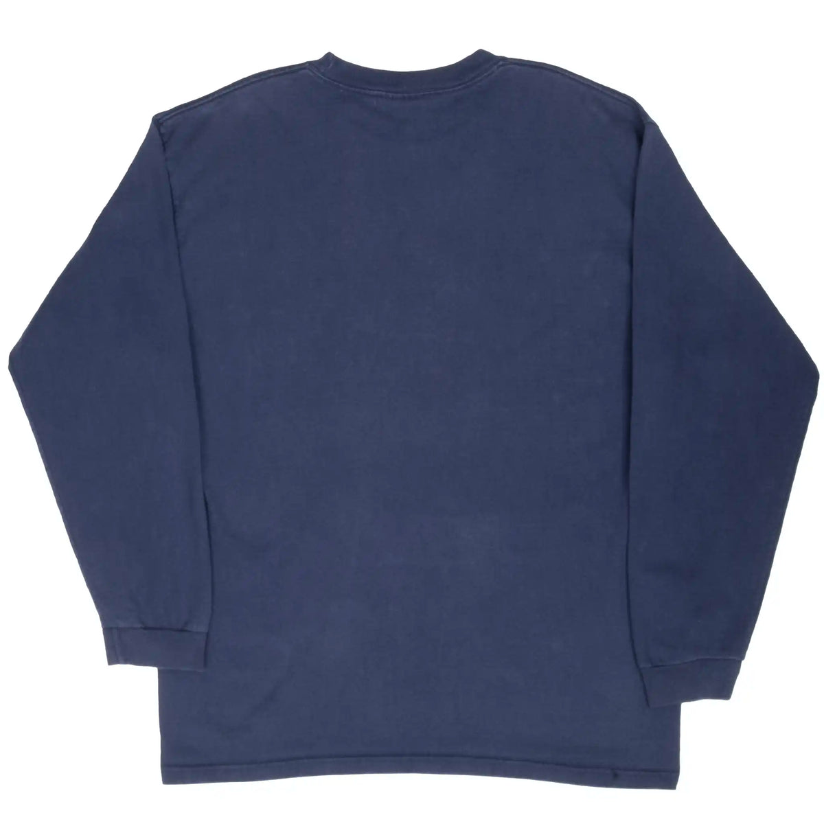 Plain back of navy Georgetown Hoyas long-sleeve T-shirt
