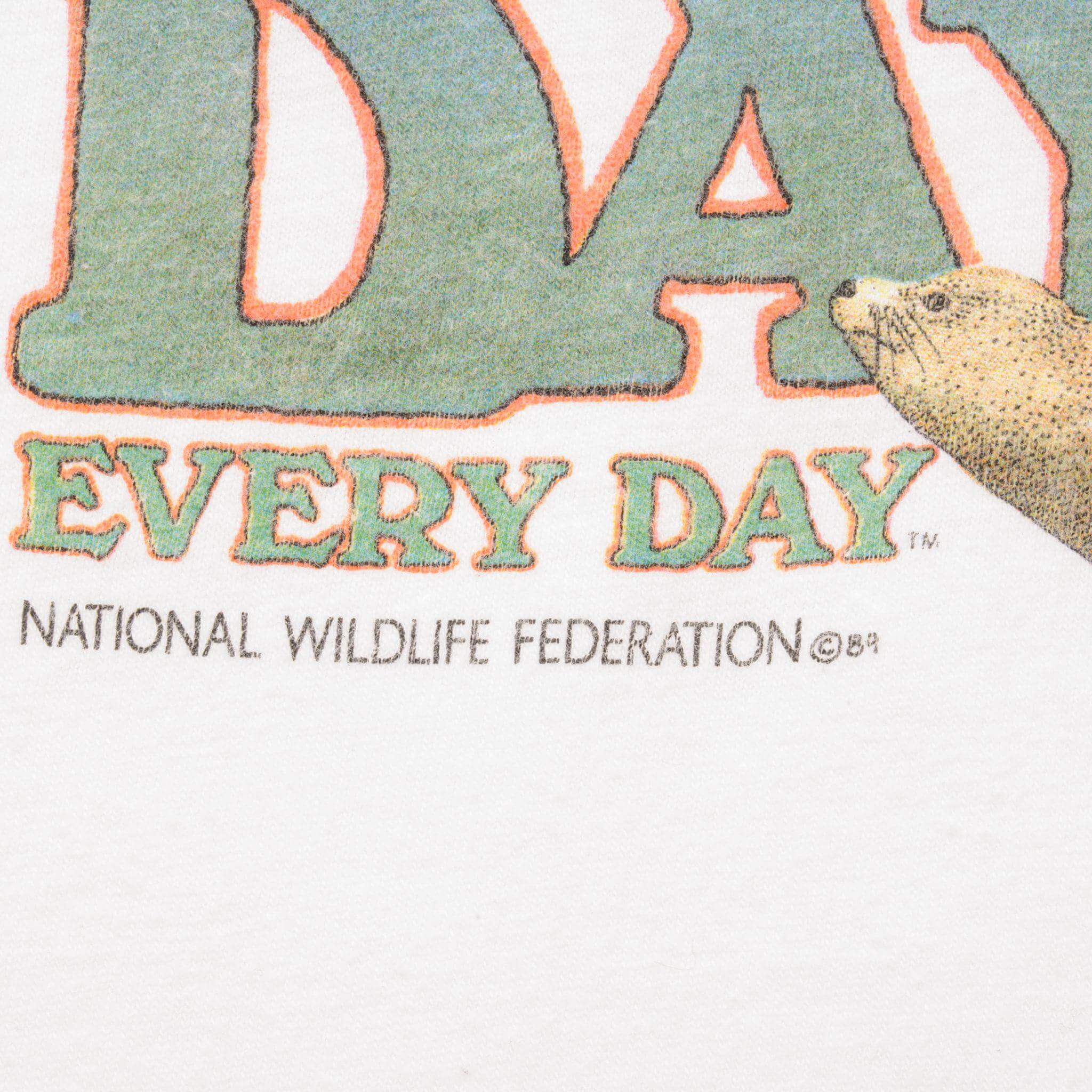 VINTAGE EARTH DAY EVERY DAY TEE SHIRT 1989 SIZE MEDIUM MADE IN USA