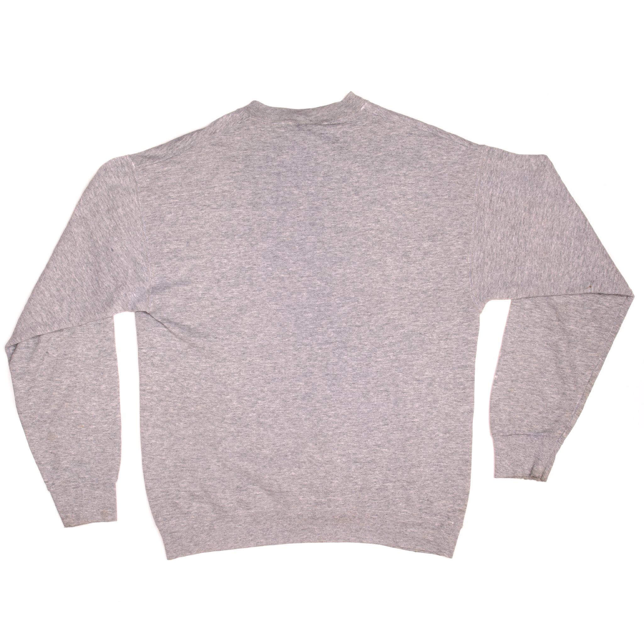 Plain back of gray Scooby-Doo crewneck sweatshirt