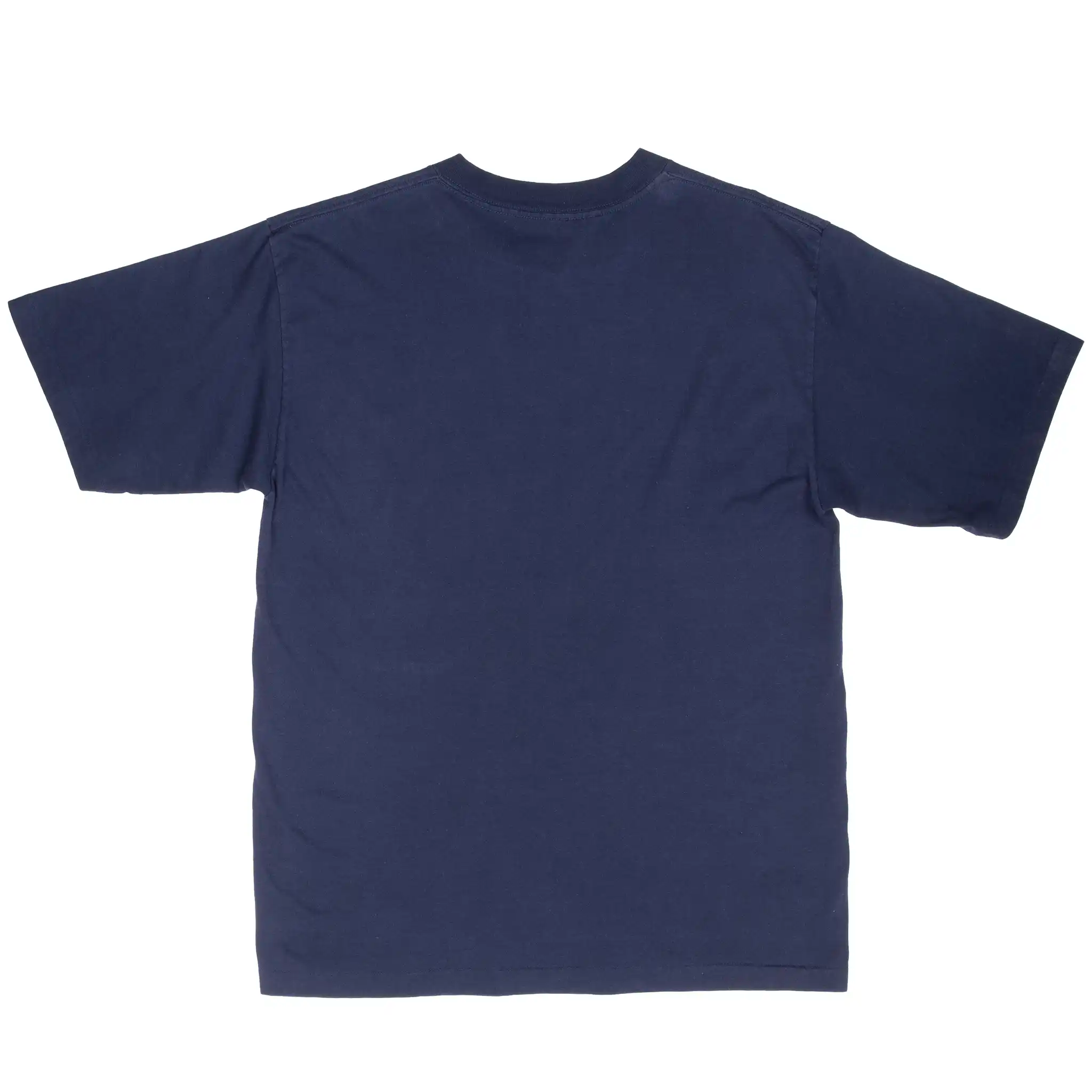 Plain back of navy Dallas Cowboys short-sleeve T-shirt