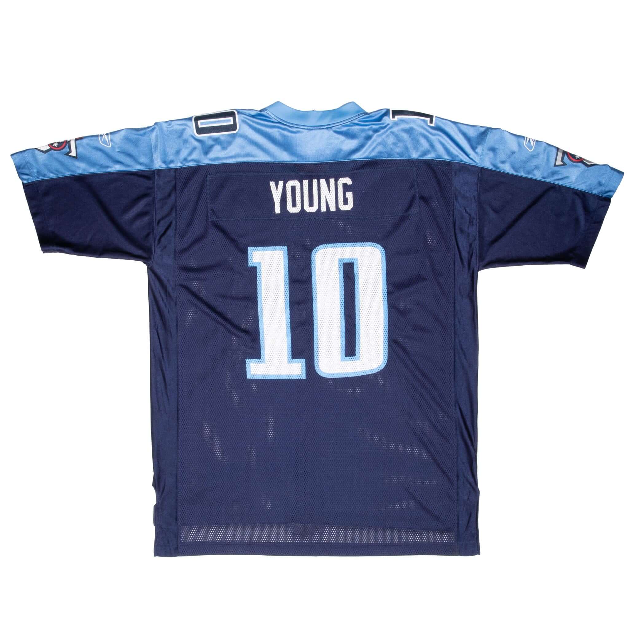 Vintage Nfl Tennessee Titans Vince Young #10 Reebok Jersey 2000S Size XL