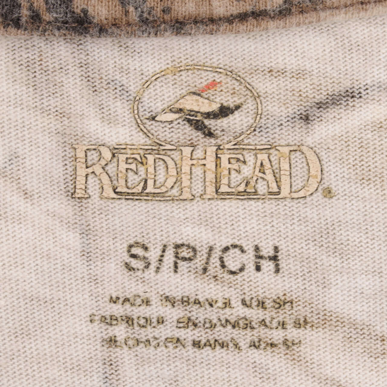 Vintage Hunting Realtree Camo Long Sleeve Pocket Tee Shirt Size Small