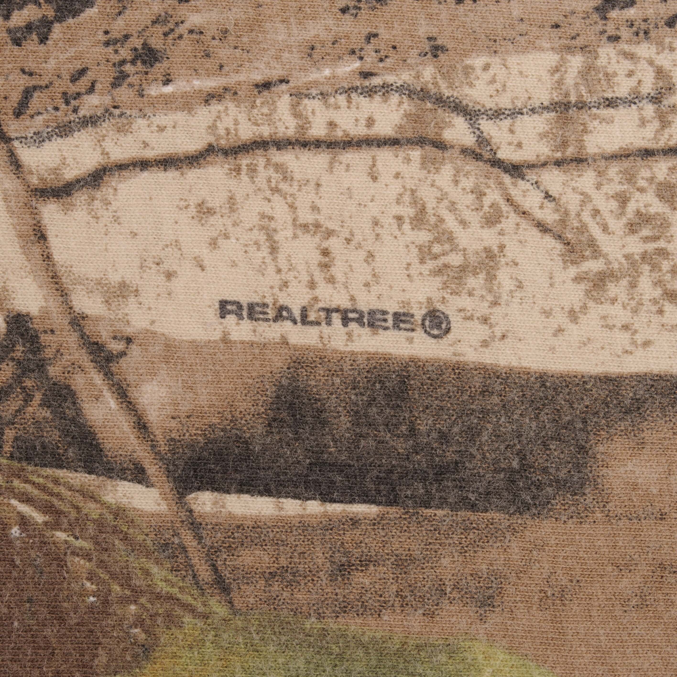 Vintage Hunting Realtree Camo Long Sleeve Pocket Tee Shirt Size Small