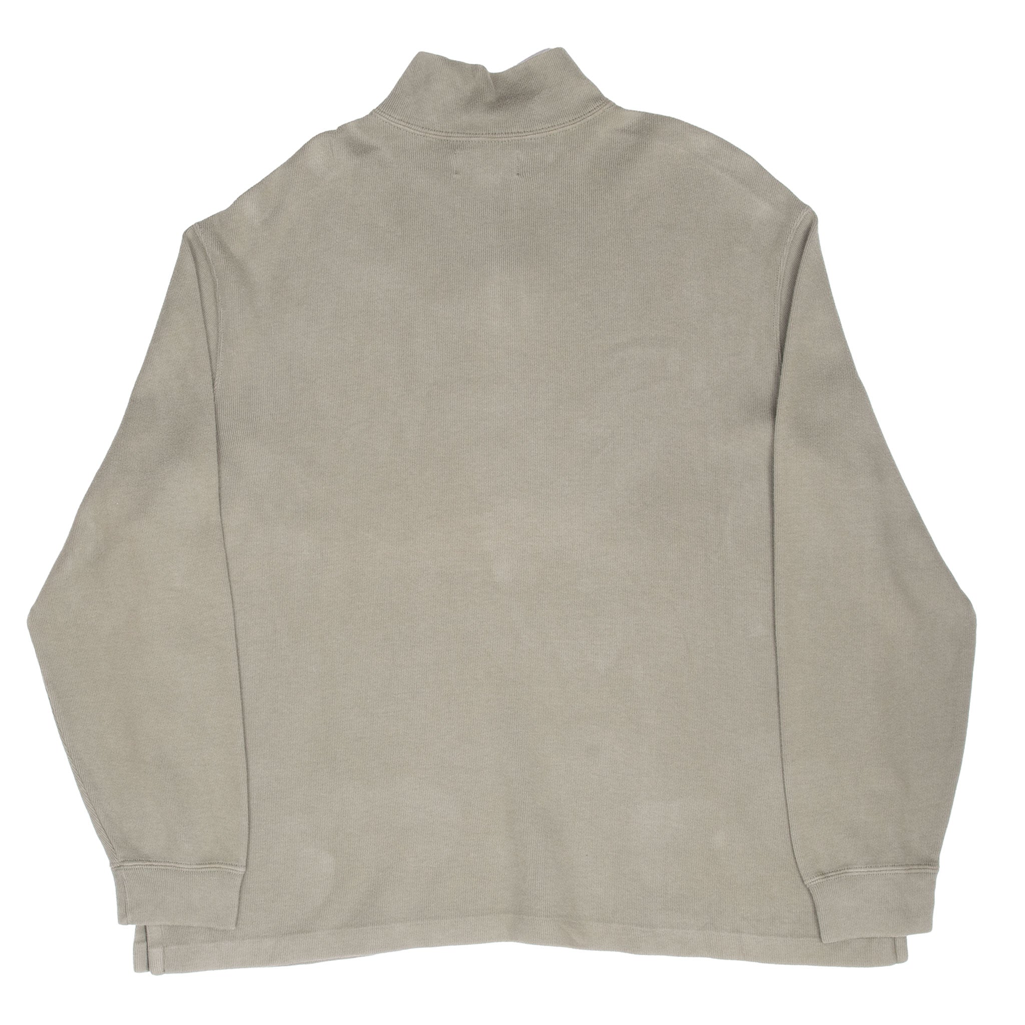 Vintage Polo Ralph Lauren Sage Green Quarter 1/4 Zip Sweater 1990s Size 2XL