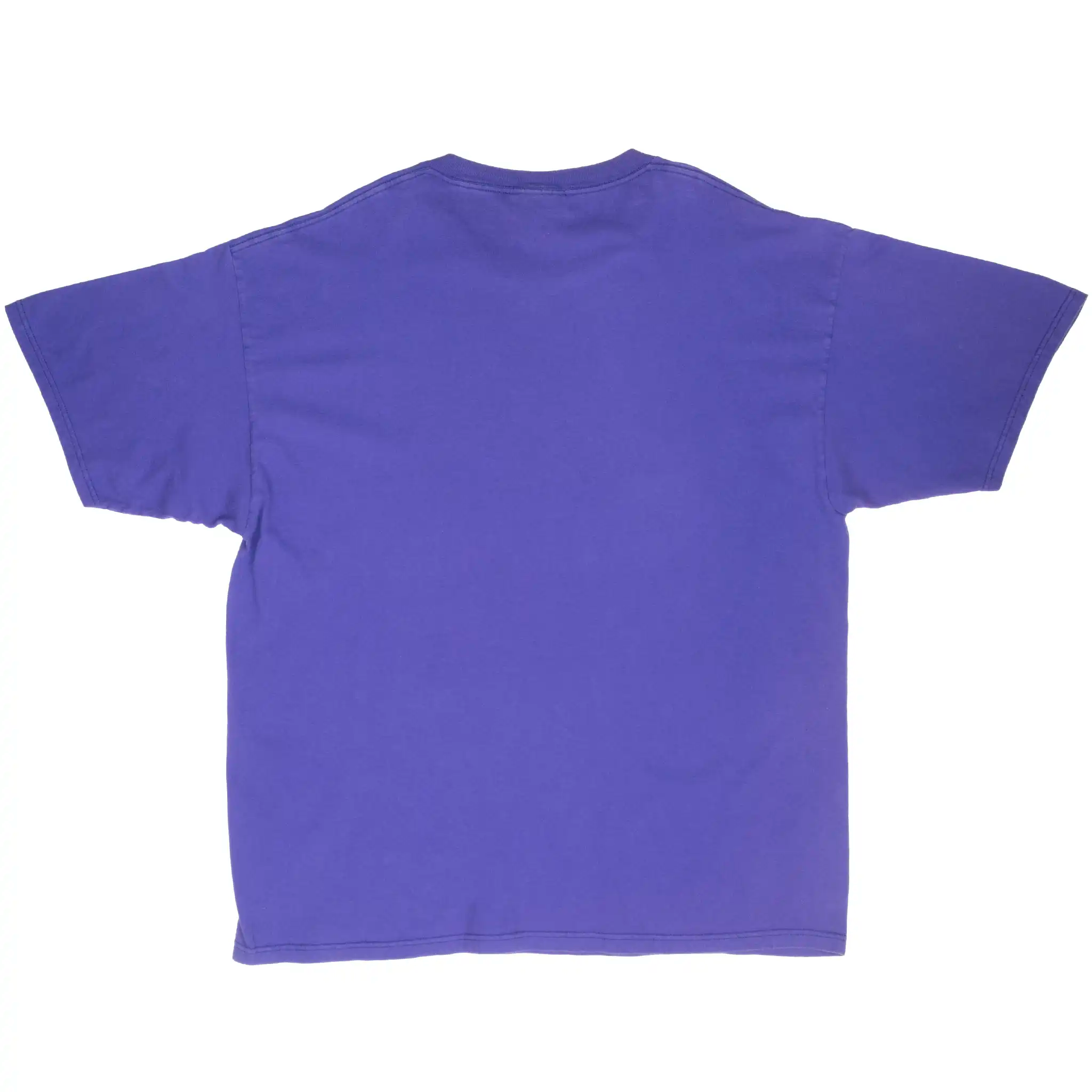 Back of purple Utah Jazz T-shirt with a plain design