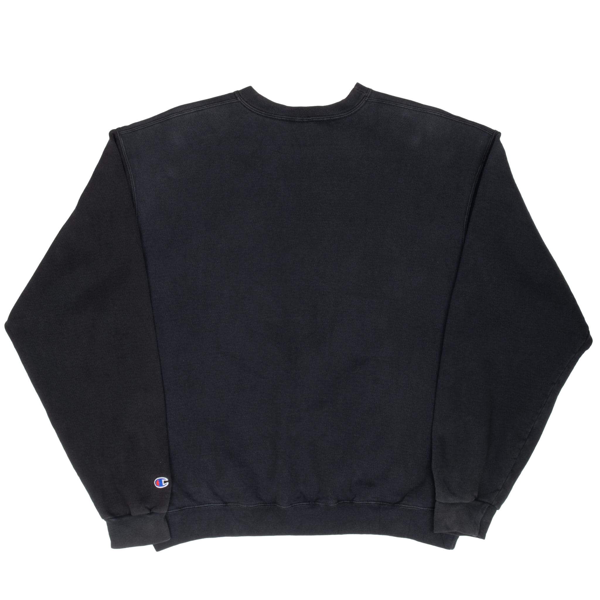 Vintage Champion Classic Black Sweatshirt 2000S Size XL