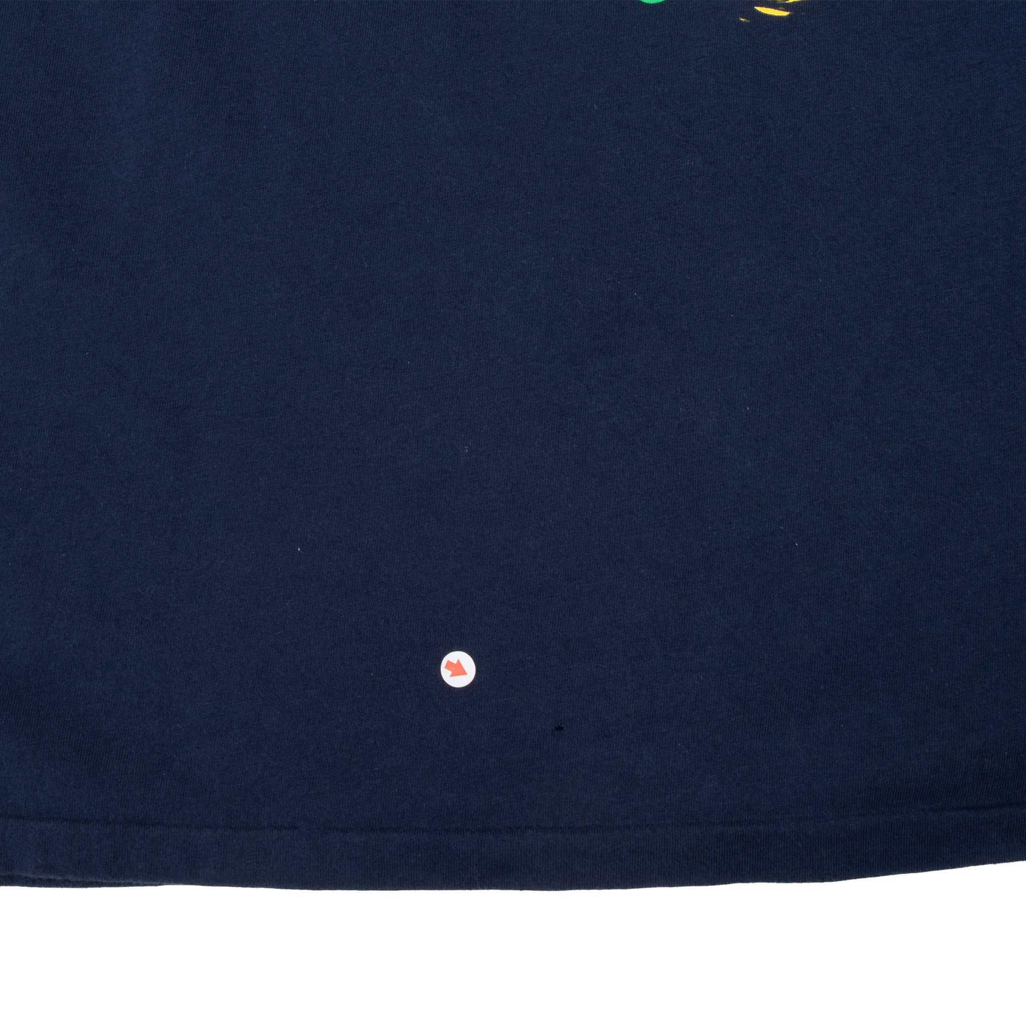 VINTAGE RALPH LAUREN POLO BEAR PAINTING NAVY BLUE TEE SHIRT MEDIUM