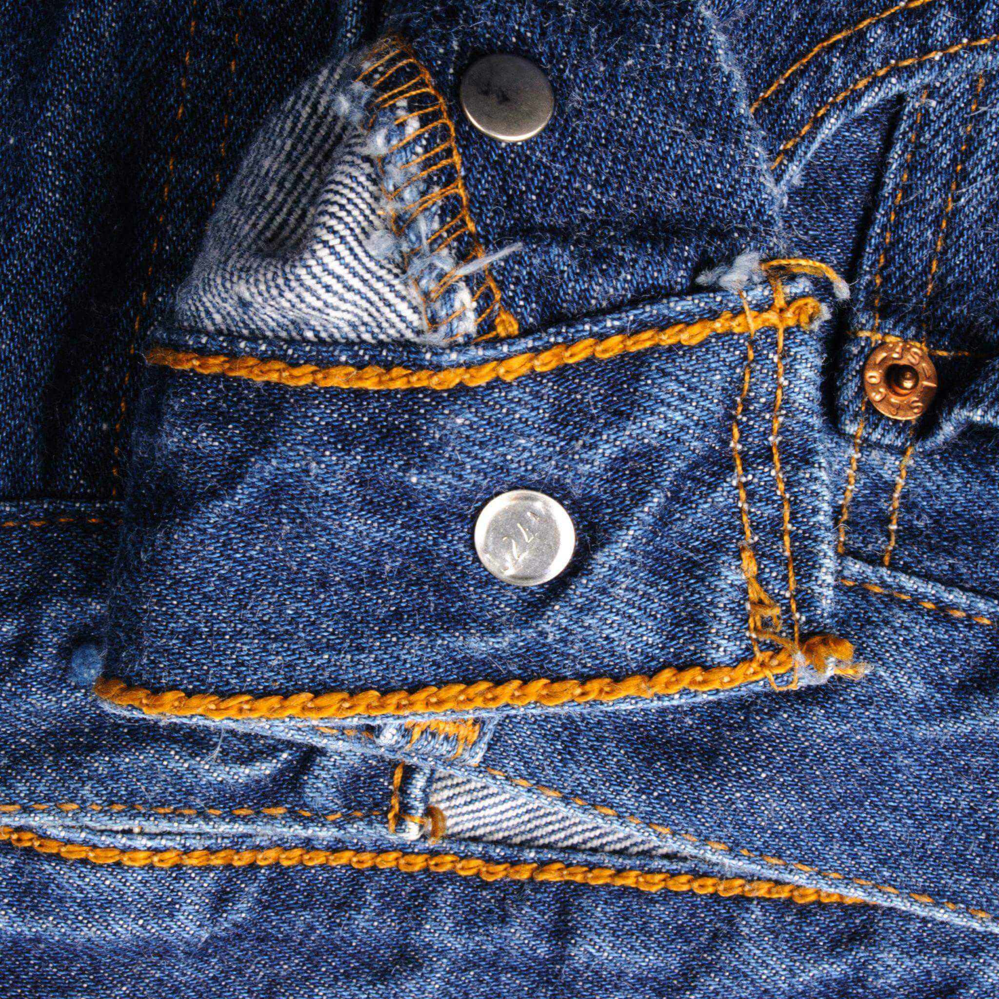 VINTAGE LEVIS 501 JEANS INDIGO 1990s SIZE W37 L36 MADE IN USA